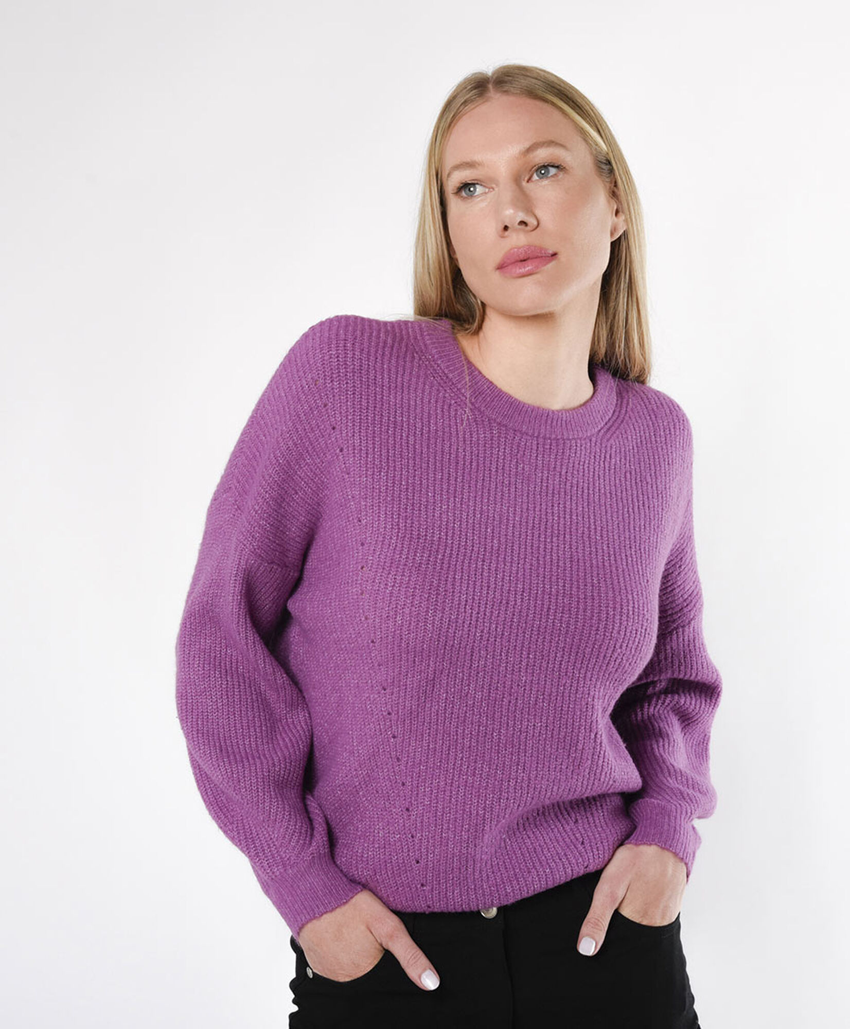 Sweater mujer puntos calados Sweater mujer puntos calados