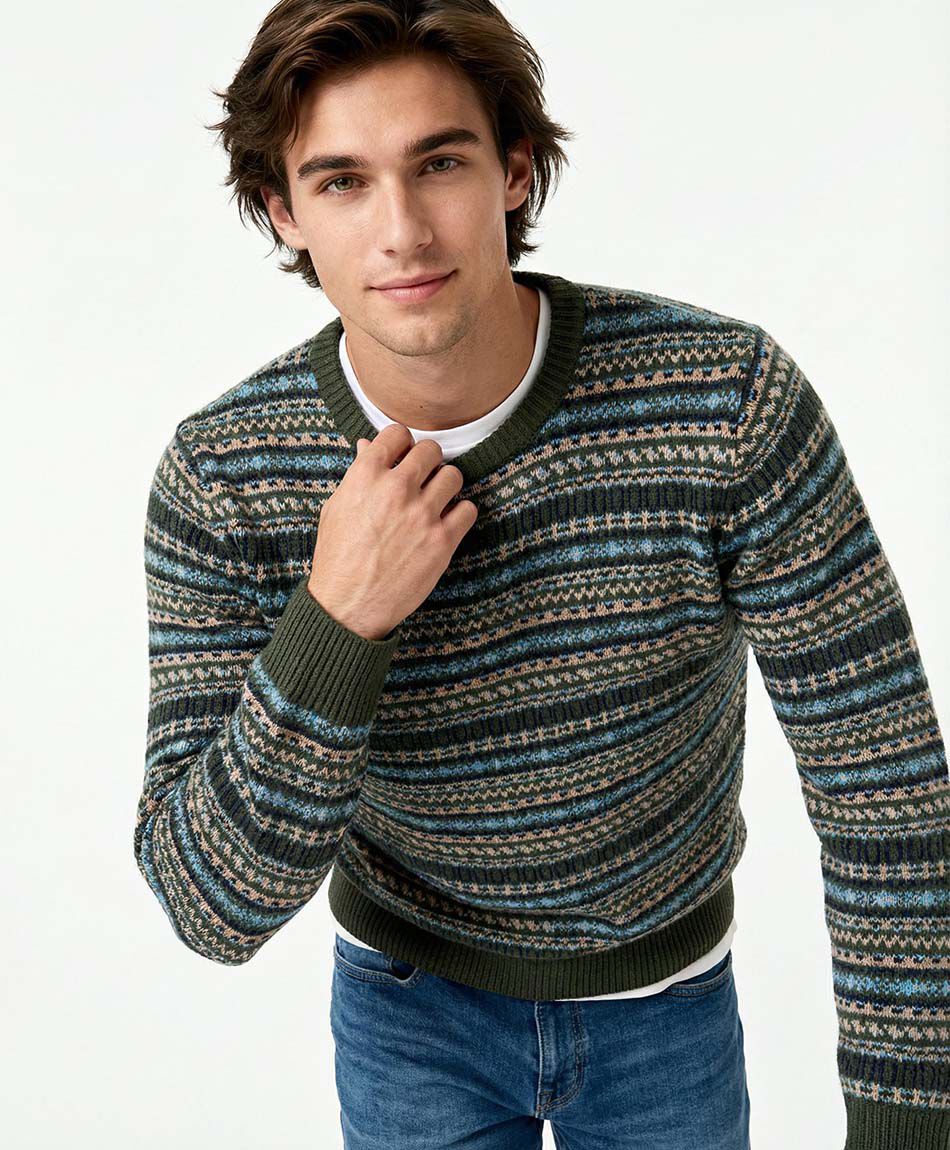 Sweater hombre mix dise&ntilde;o