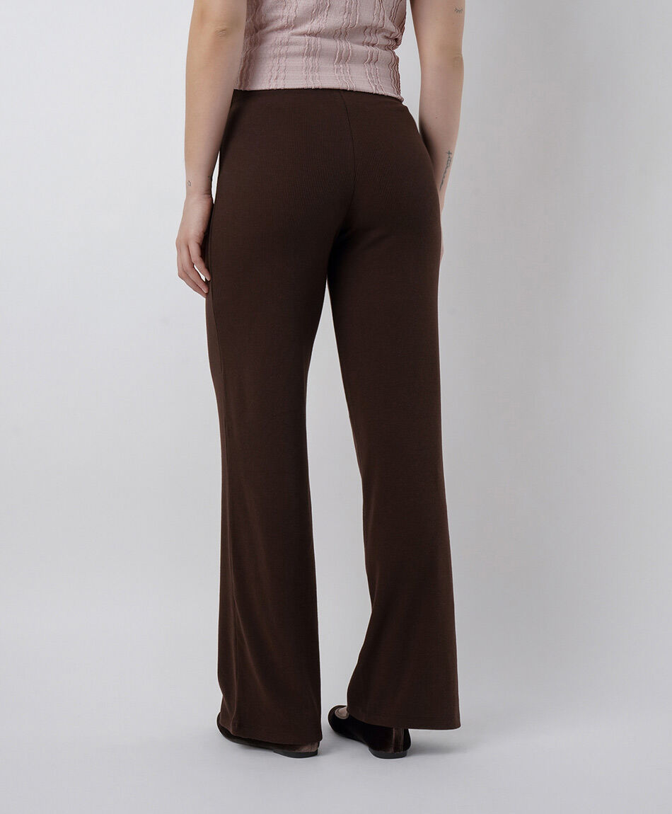Pantal&oacute;n mujer canal&eacute; chocolate