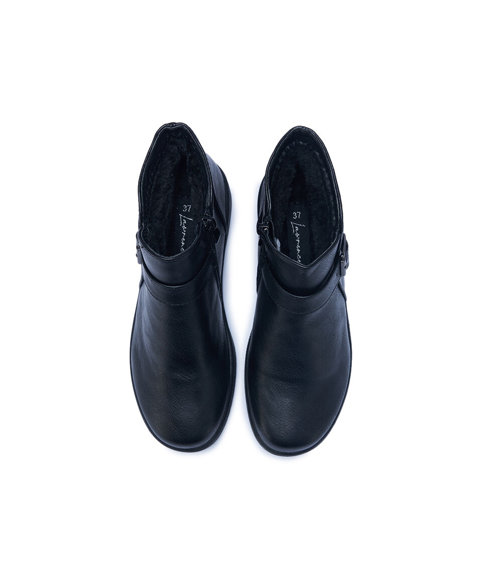 Bot&iacute;n mujer hebilla negra