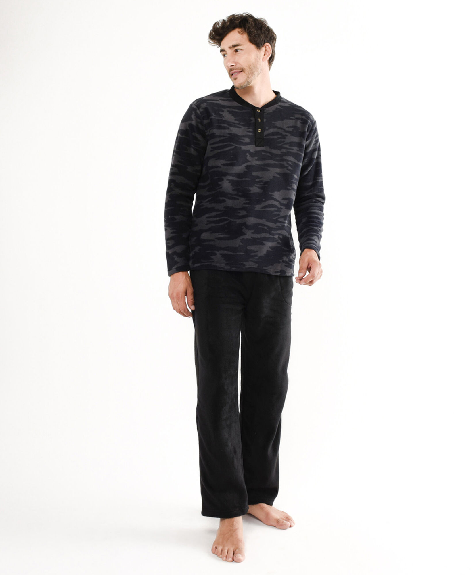 Pijama hombre polar camuflaje Pijama hombre polar camuflaje