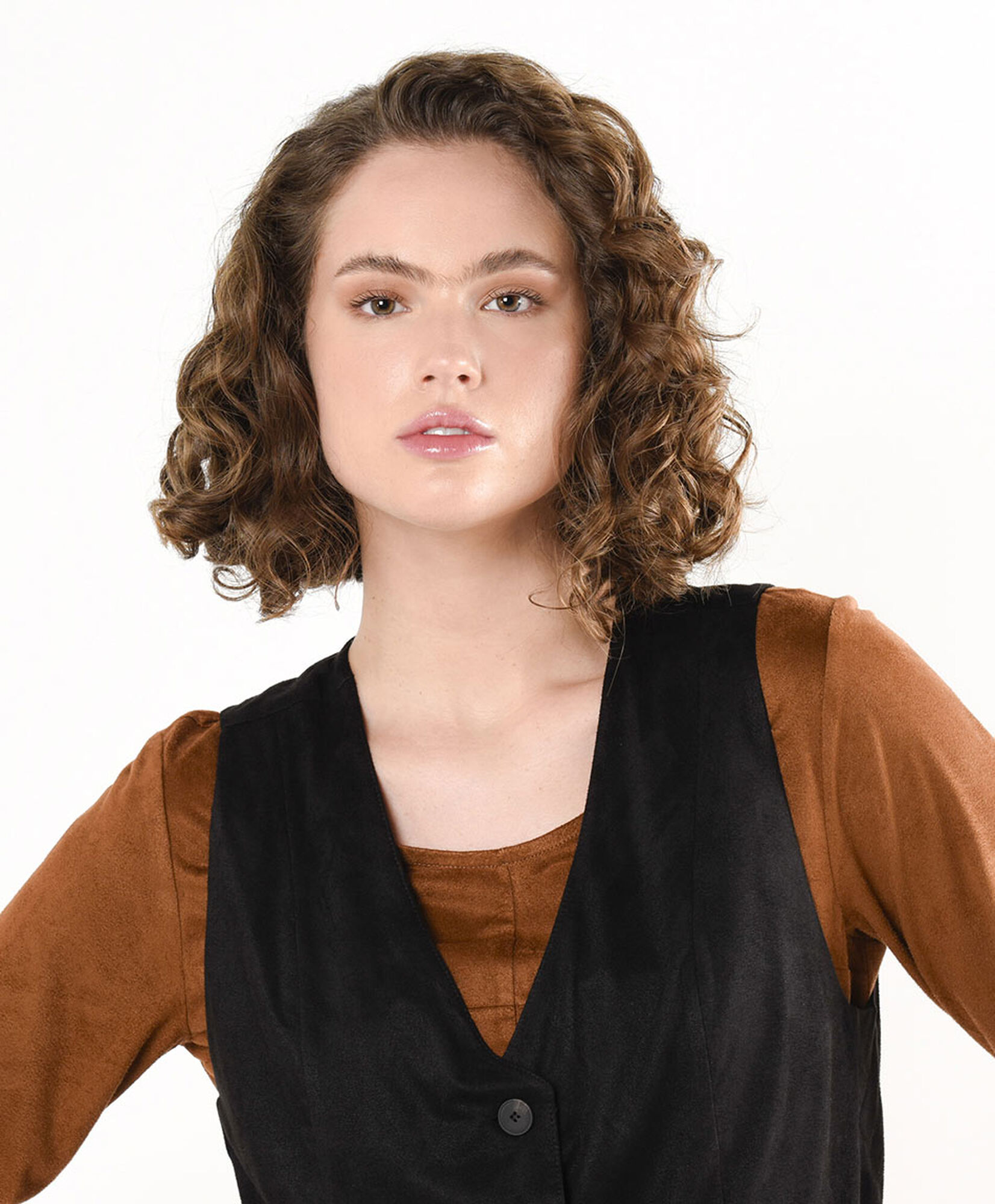 Vest mujer negro suede Vest mujer negro suede