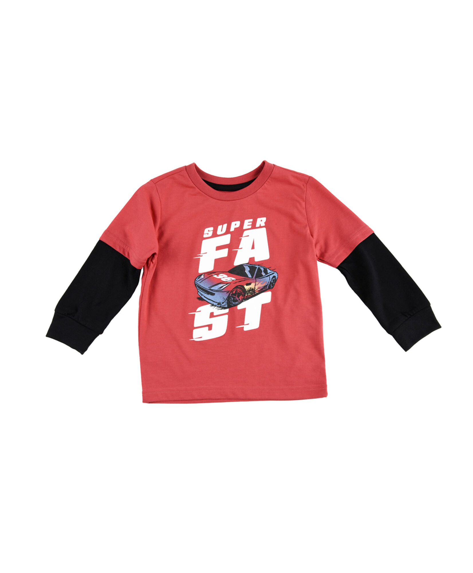 Polera bebé bicolor auto de carreras Polera bebé bicolor auto de carreras