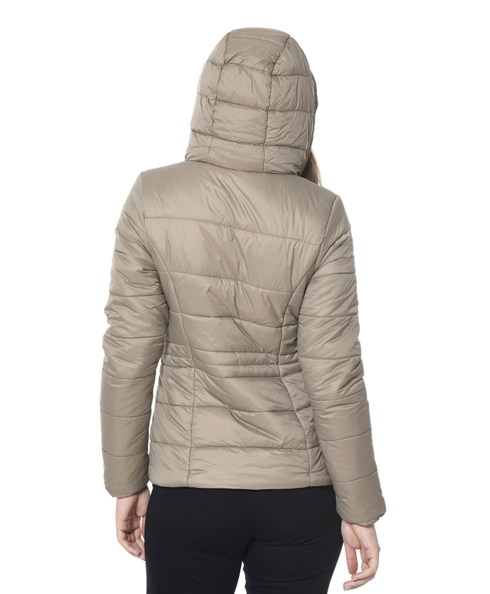 Parka entallada con piel Parka entallada con piel