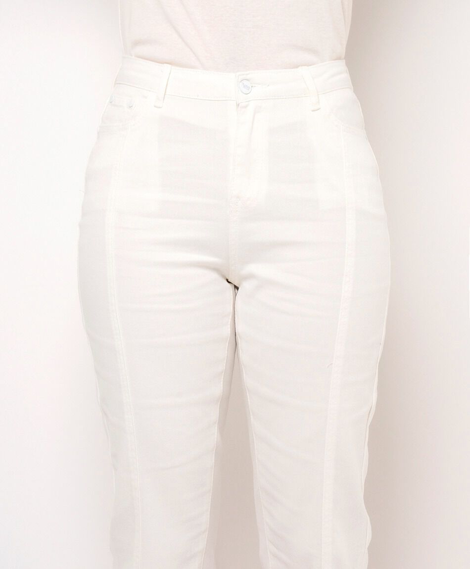 Pantal&oacute;n mujer blanco capri