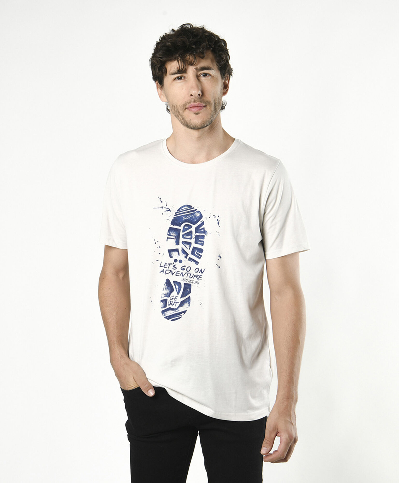 Polera hombre huella Polera hombre huella