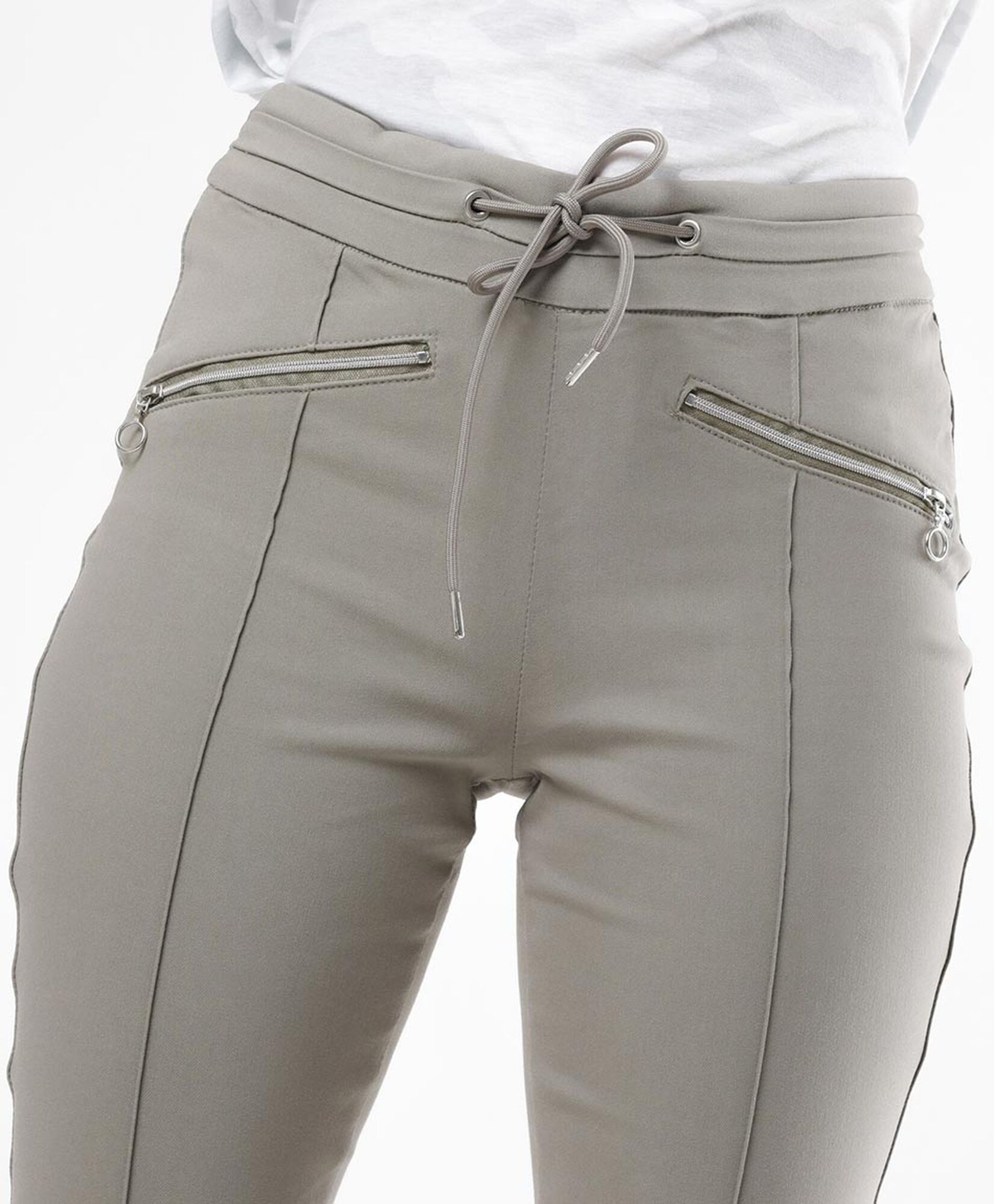 Pantalón mujer semi formal cordón slim fit Pantalón mujer semi formal cordón slim fit