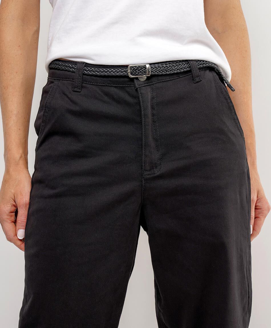Jeans mujer twill cintur&oacute;n&nbsp;