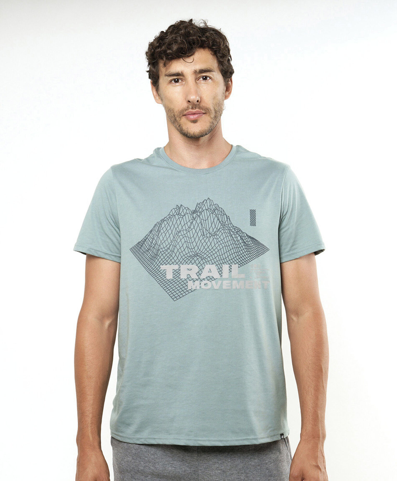 Polera deportiva hombre montaña 3d Polera deportiva hombre montaña 3d