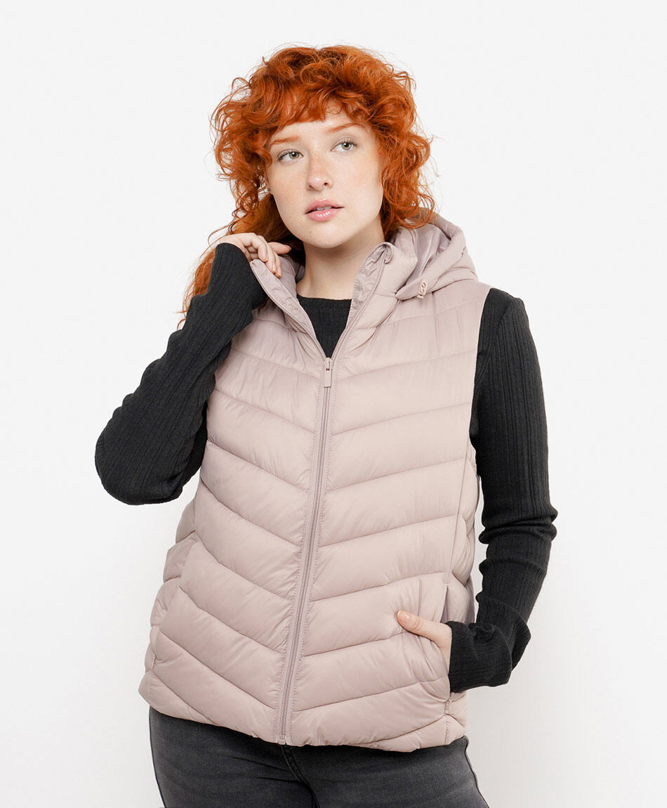 Parka mujer sin mangas acolchada
