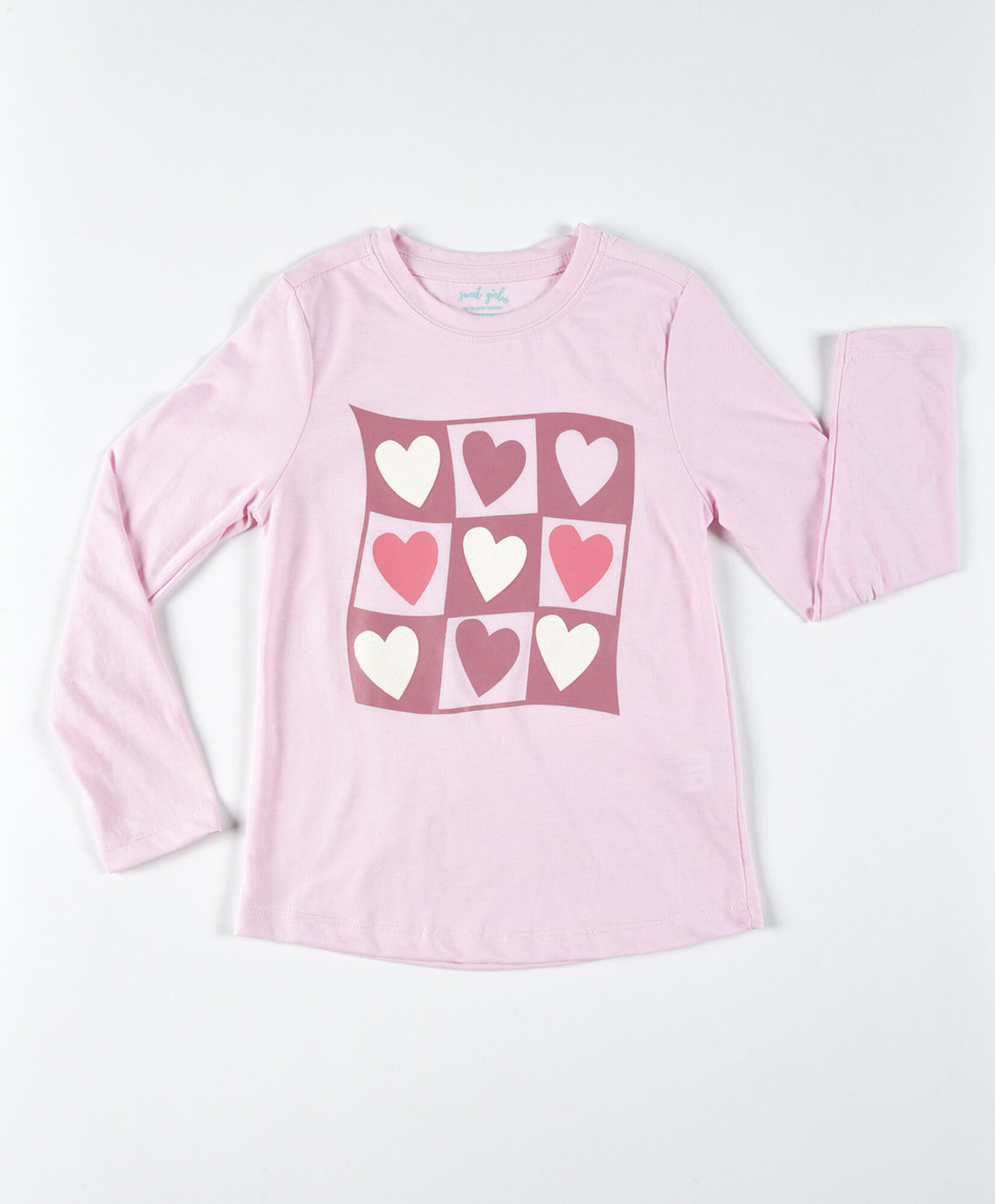 Polera niña corazones Polera niña corazones