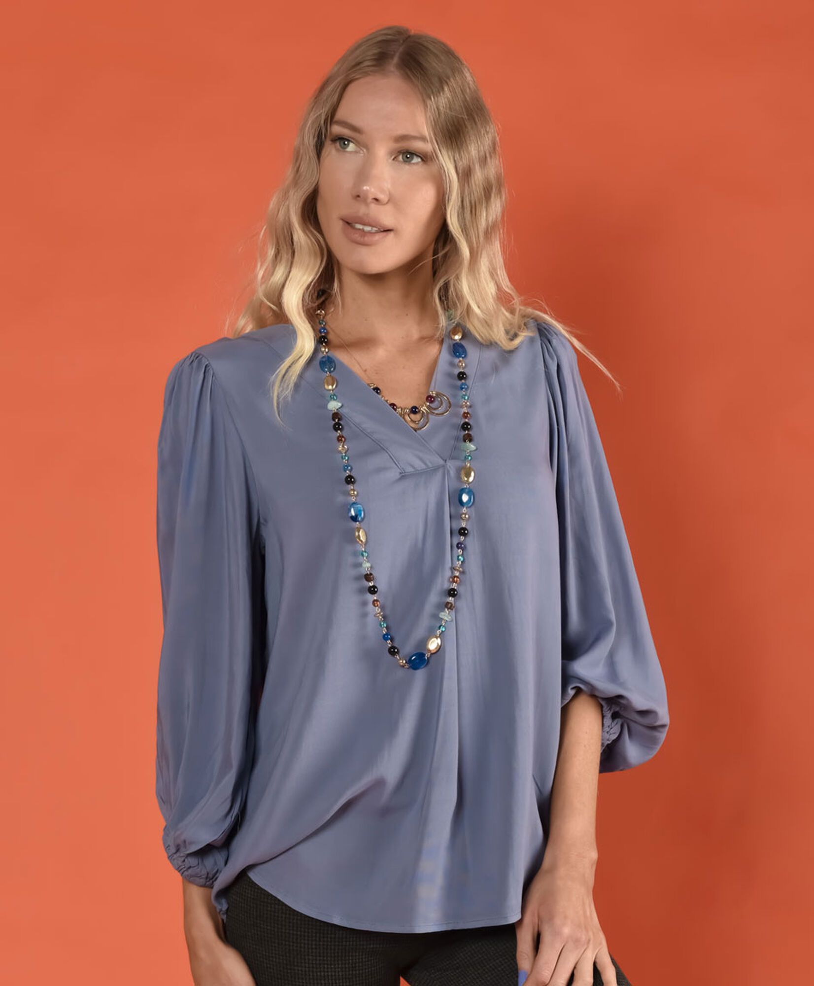 Blusa manga globo Blusa manga globo