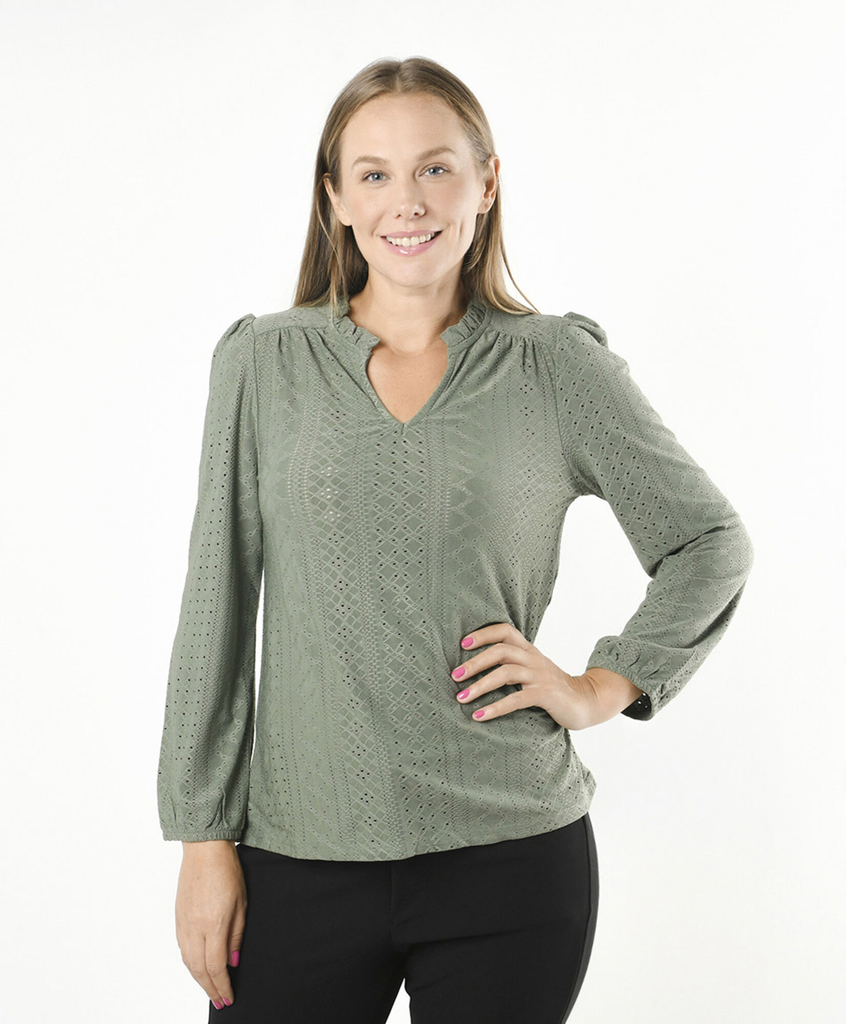 Polera mujer calada colores Polera mujer calada colores