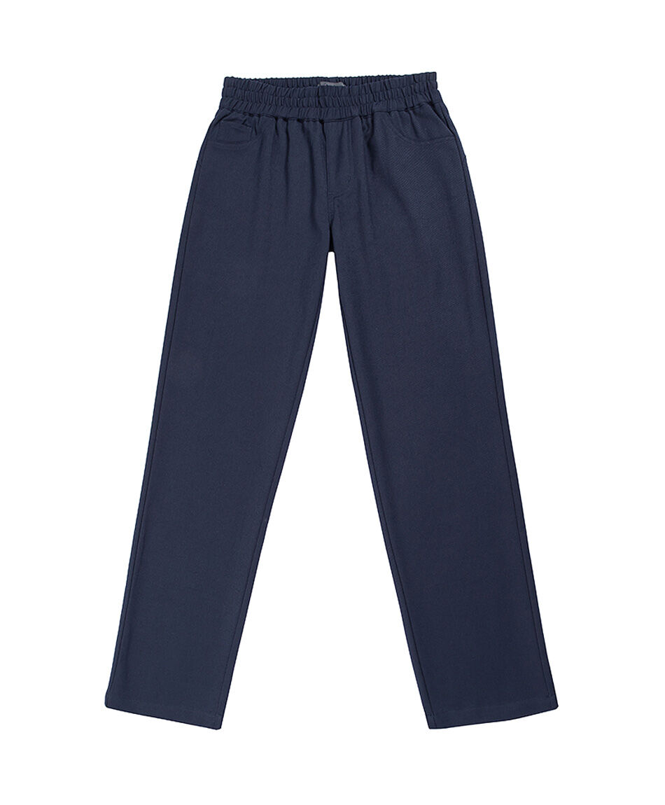 Pantal&oacute;n escolar elasticado navy ni&ntilde;a