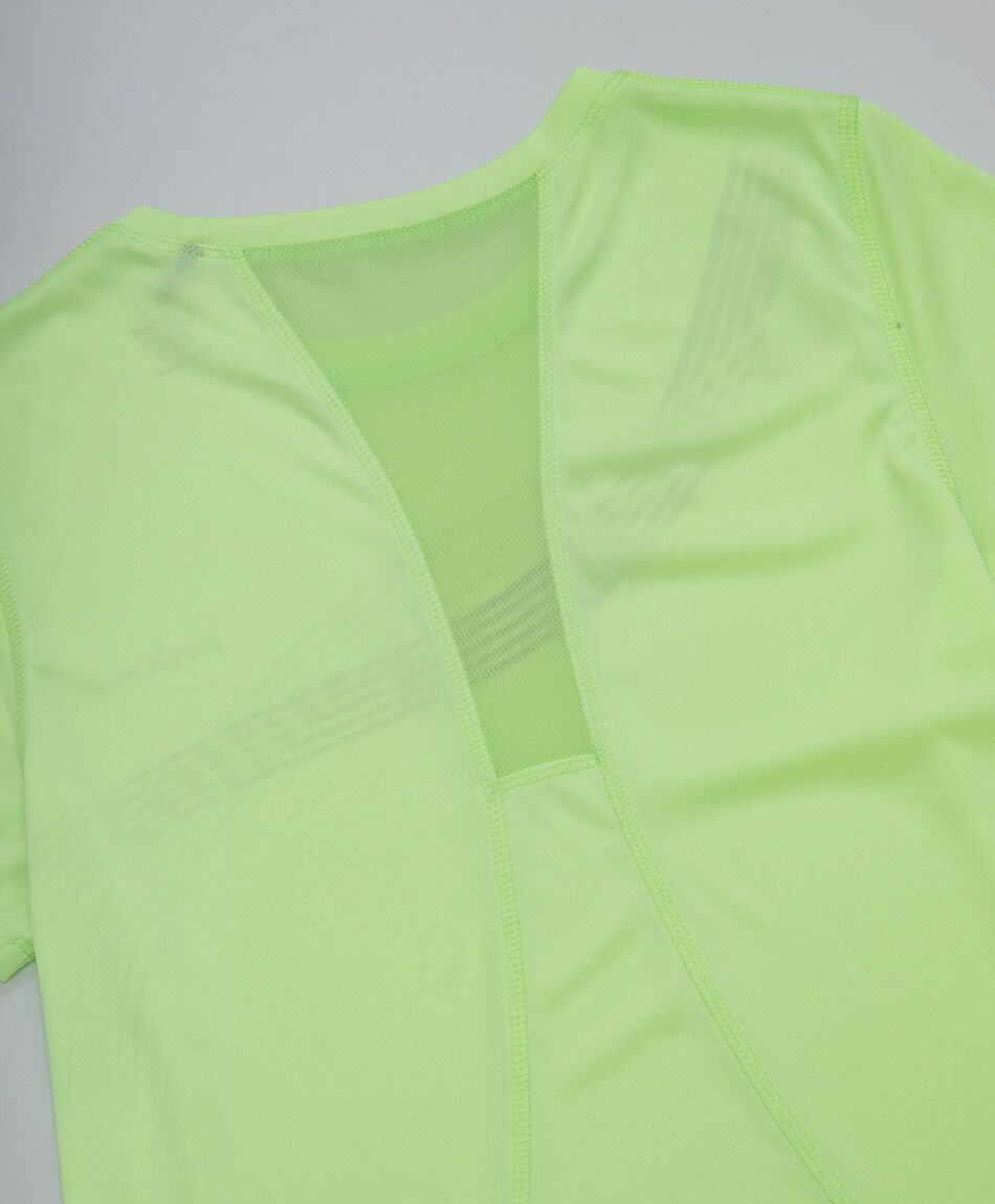 Polera deportiva mujer ondas verde