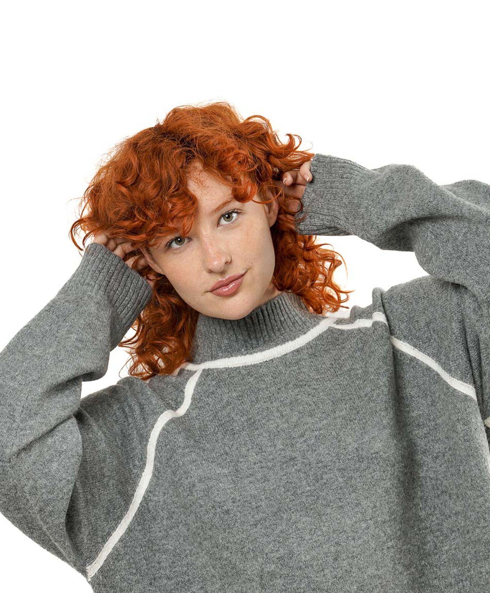 Sweater mujer líneas en contraste Sweater mujer líneas en contraste