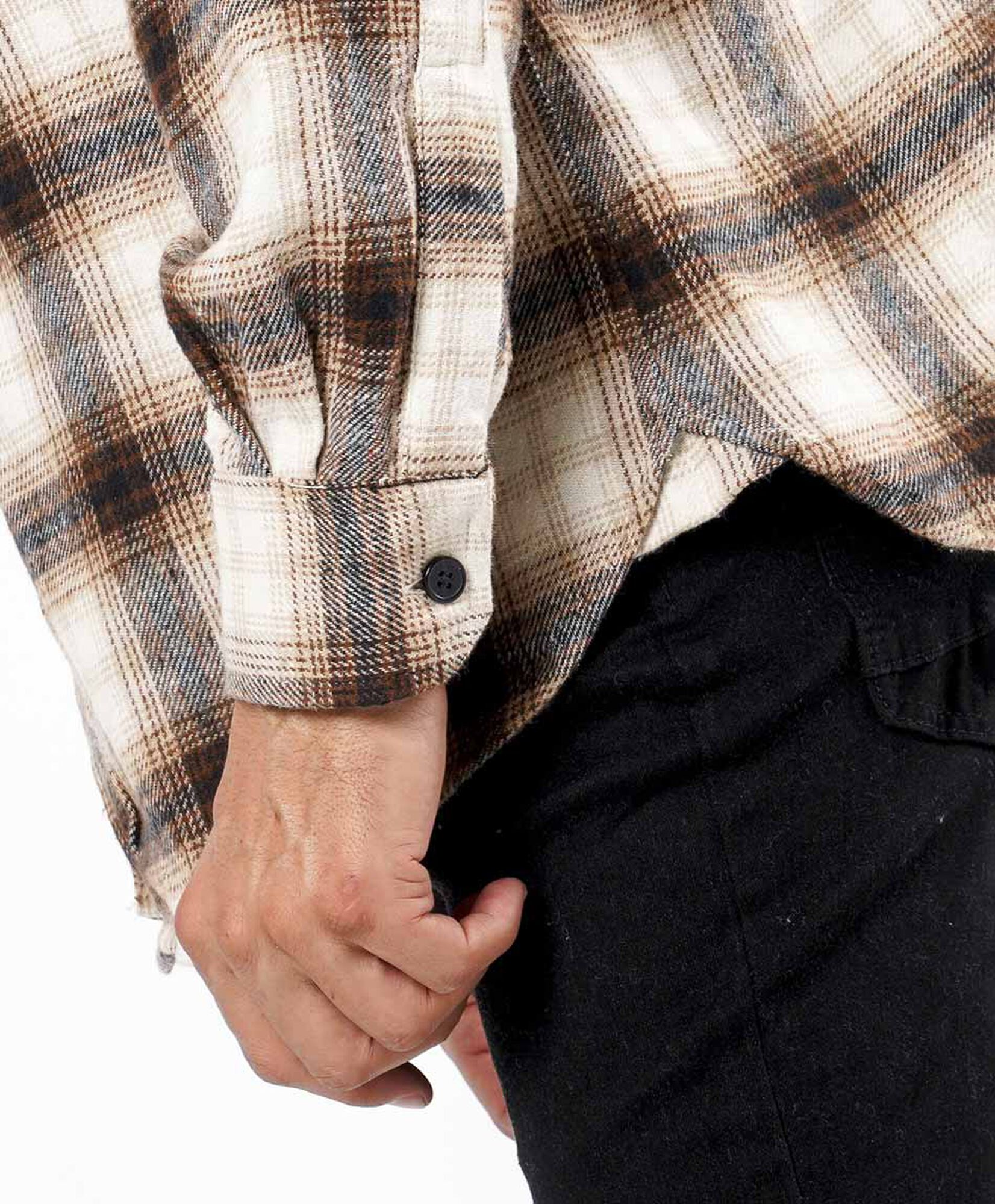 Chaqueta hombre leñadora beige Chaqueta hombre leñadora beige
