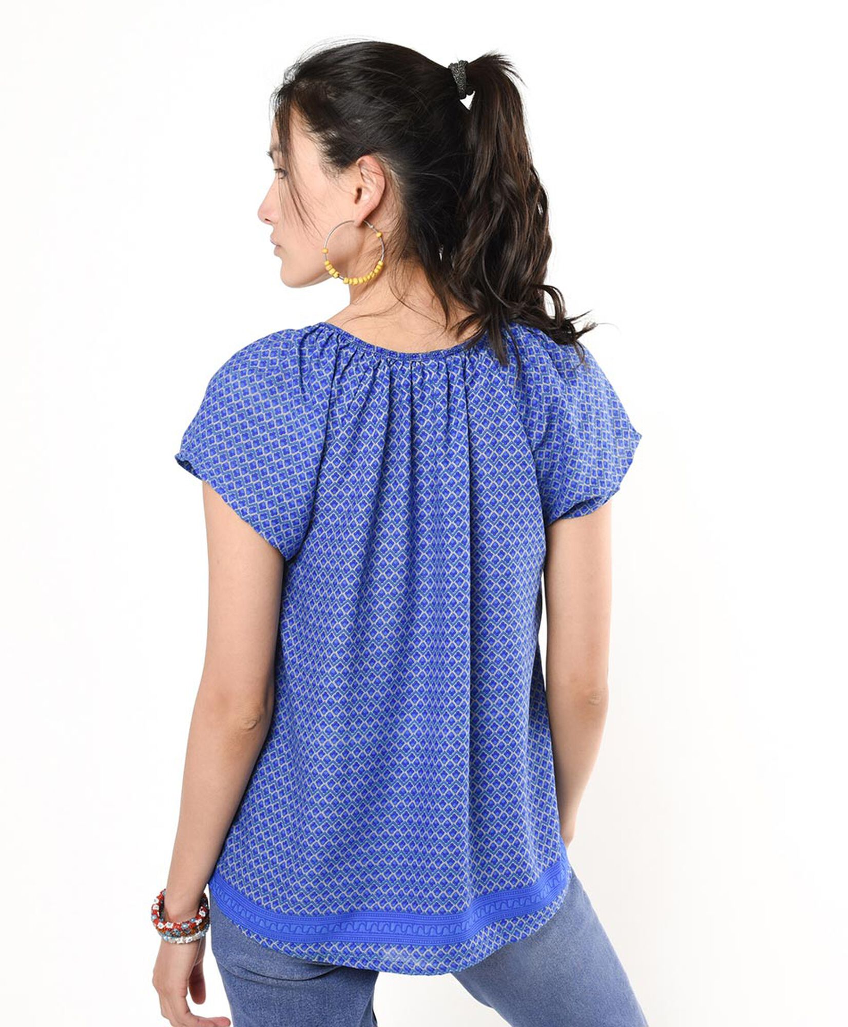 Blusa mujer print lazo Blusa mujer print lazo