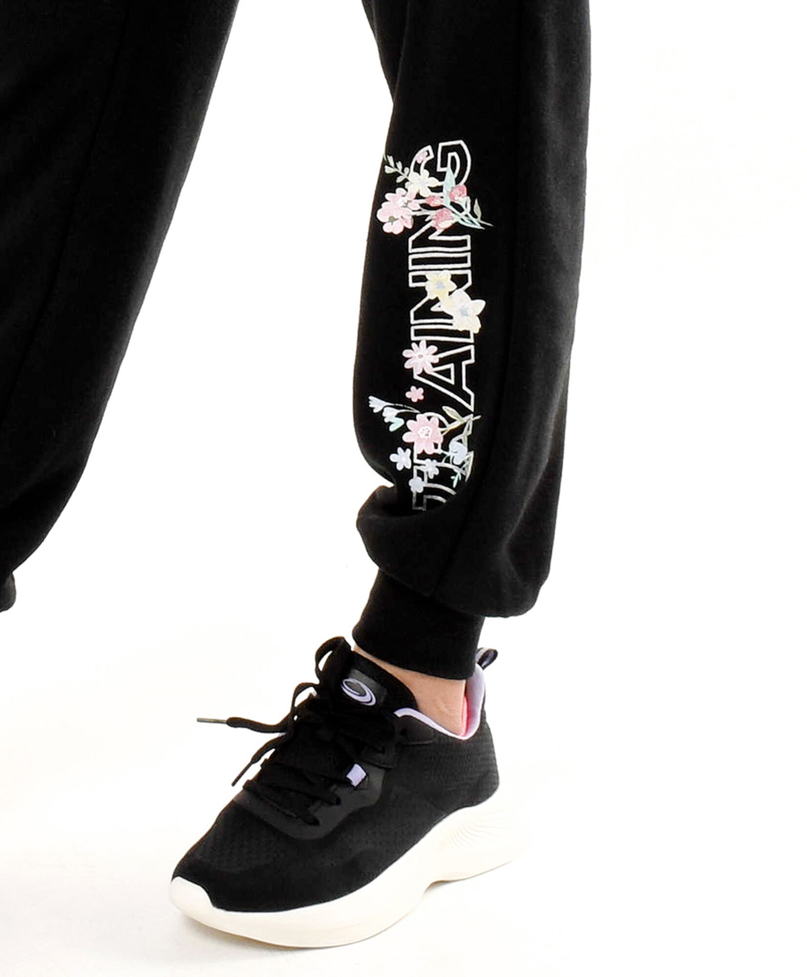 Pantalón deportivo mujer frase floreada Pantalón deportivo mujer frase floreada