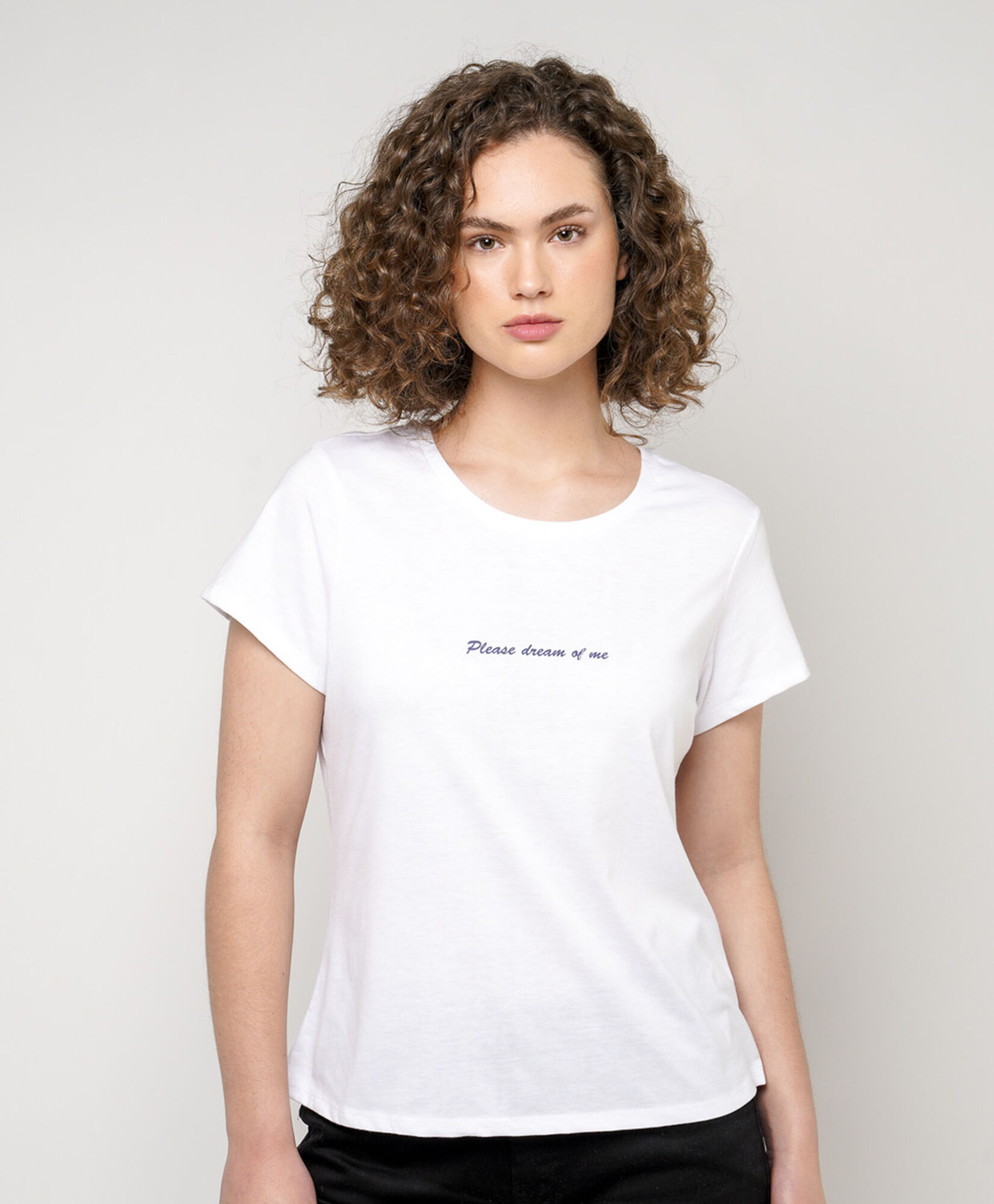 Polera mujer doble estampado oso Polera mujer doble estampado oso