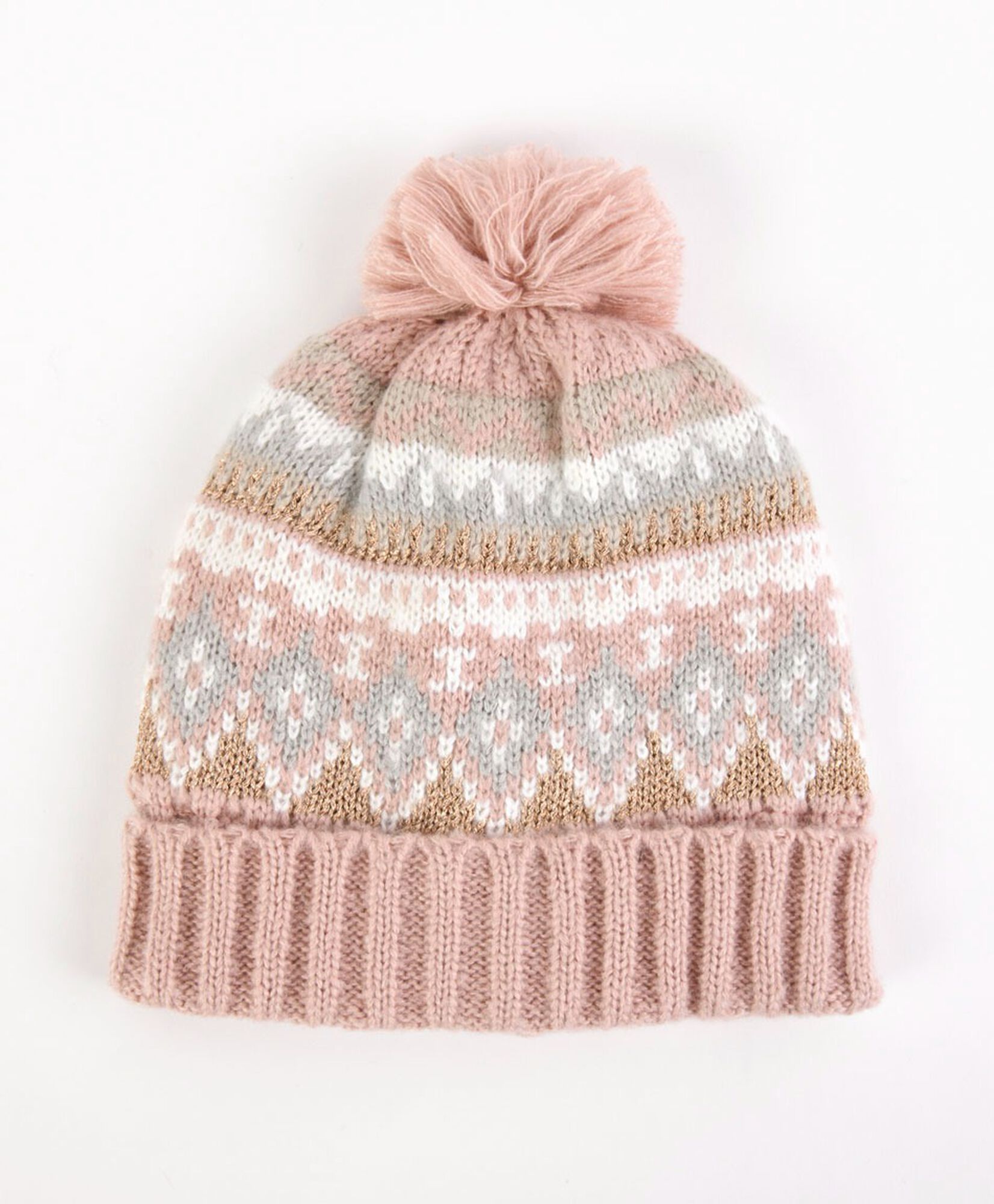 Gorro mujer nordic rosado brillos Gorro mujer nordic rosado brillos