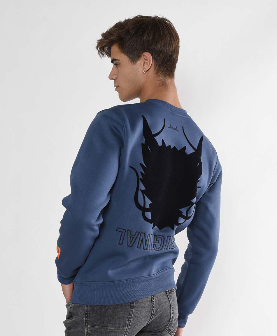 Poler&oacute;n hombre doble estampado