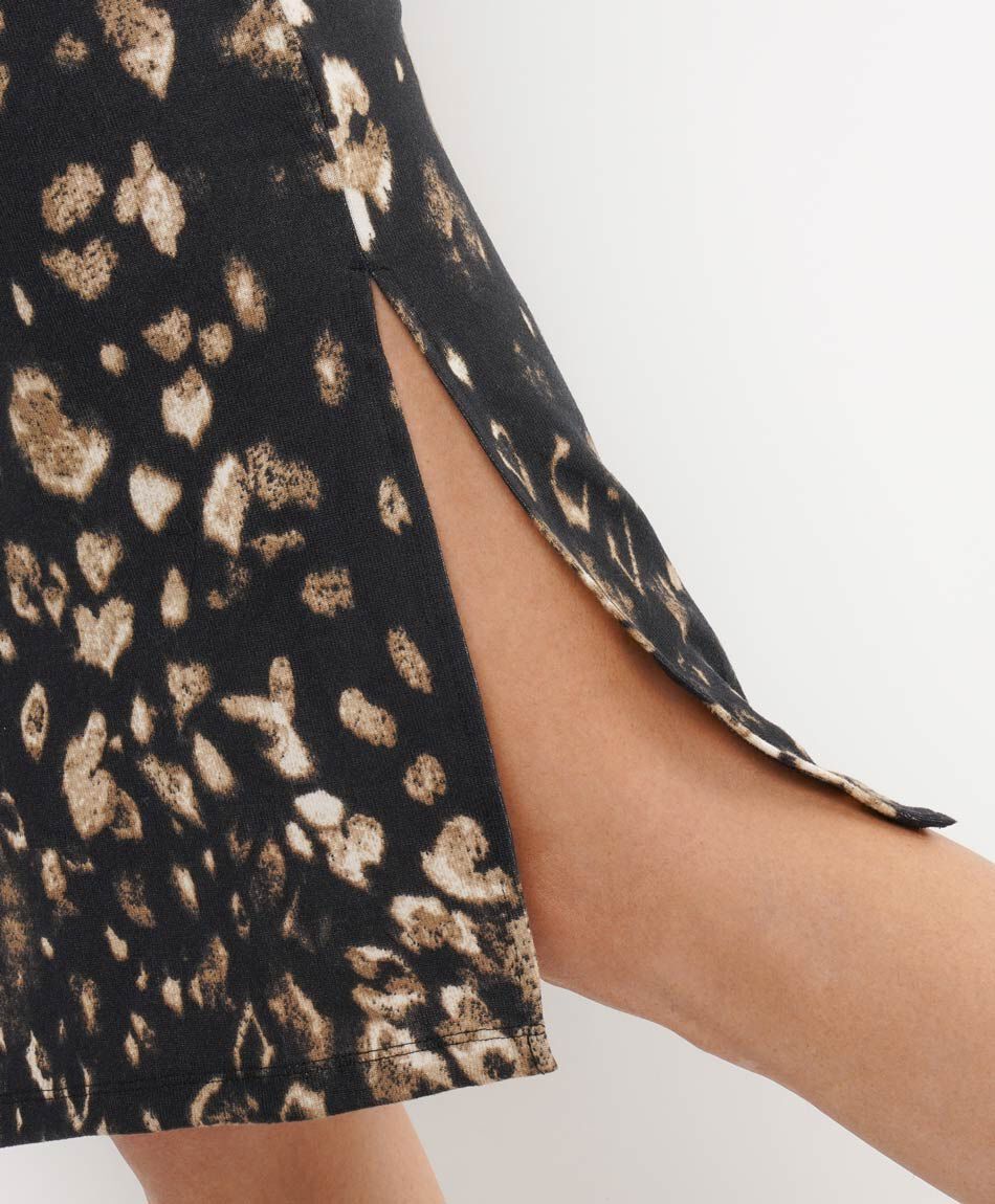 Vestido mujer lanoso animal print