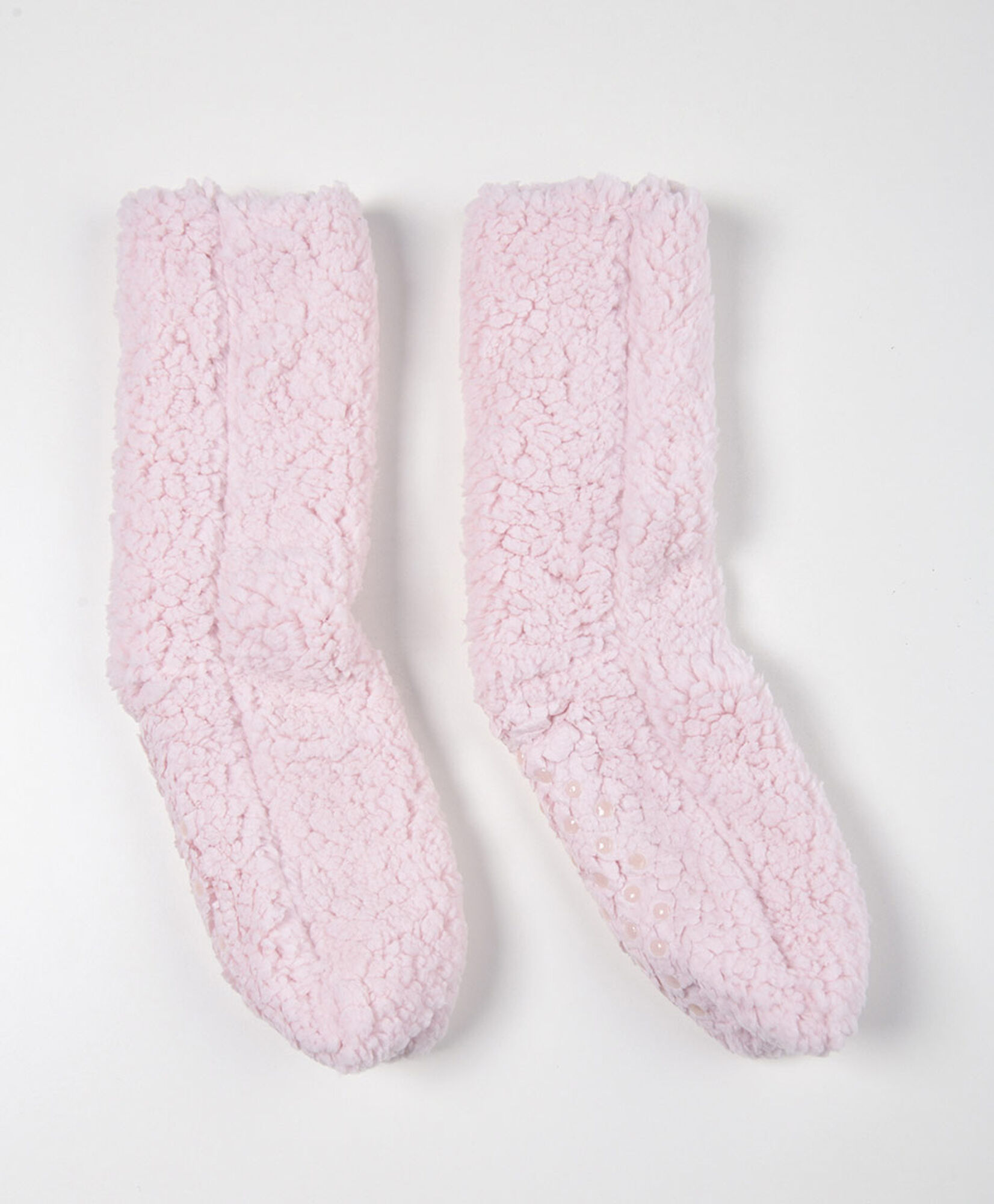 Calcetín mujer chiporro antideslizante rosado Calcetín mujer chiporro antideslizante rosado