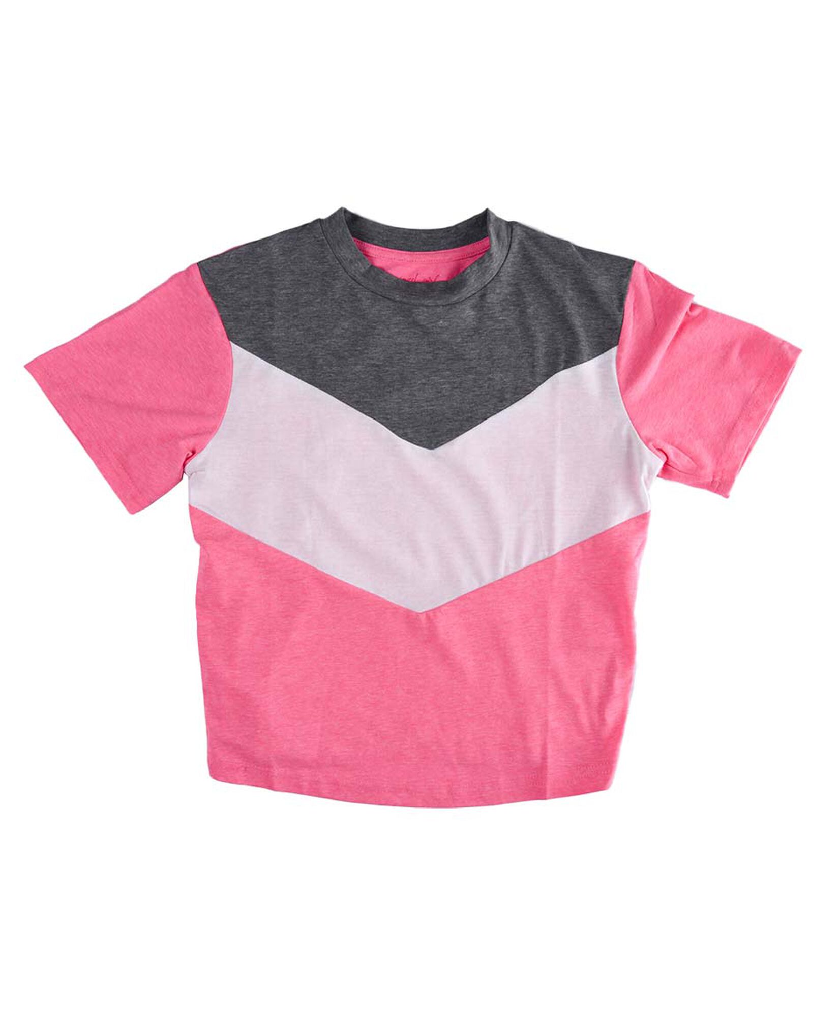 Polera niña tricolor manga corta Polera niña tricolor manga corta