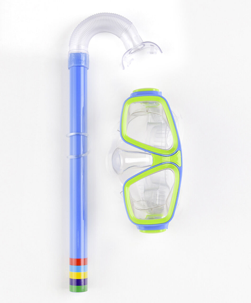 Set snorkel ni&ntilde;o azul