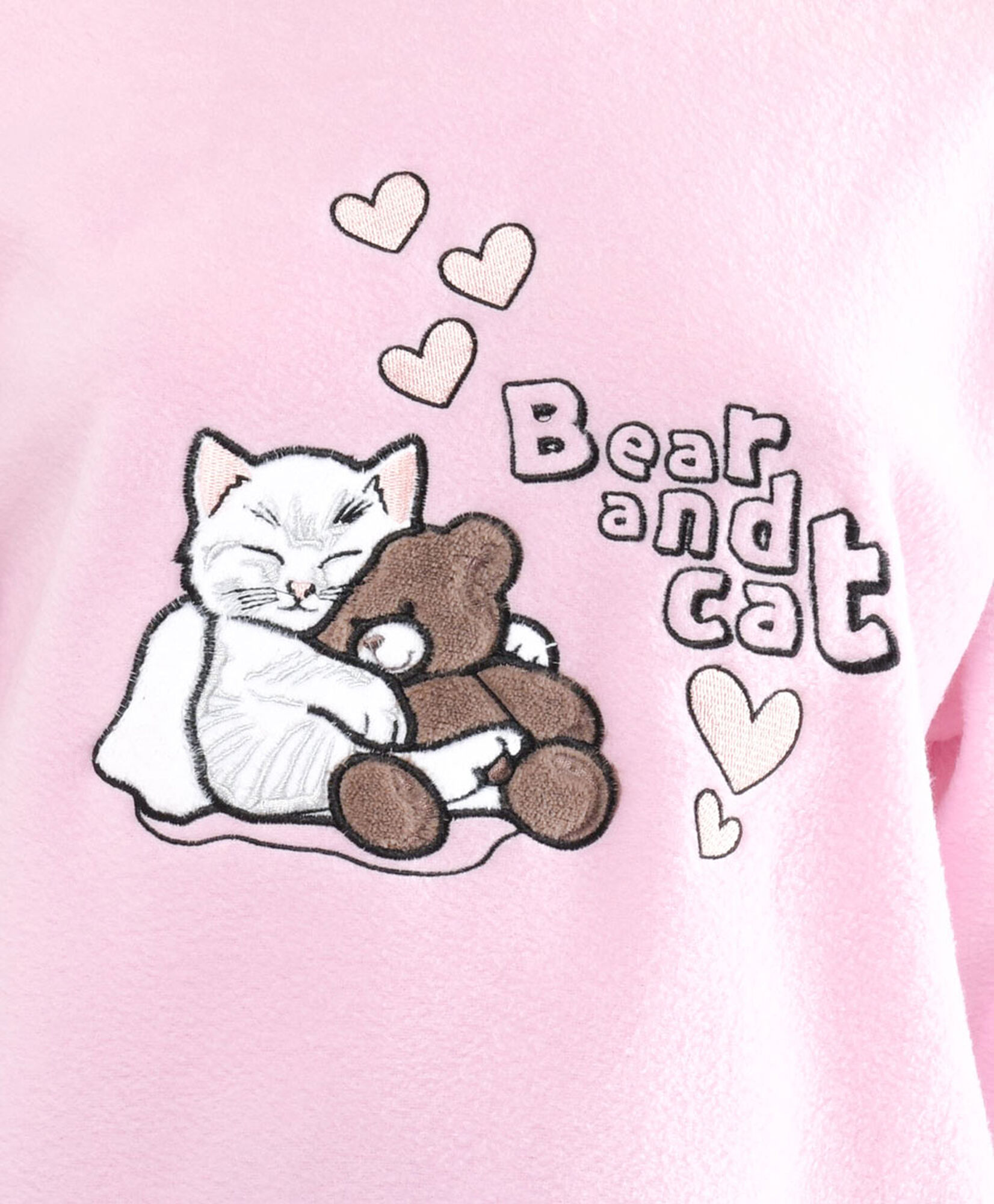 Pijama mujer polar gato y oso Pijama mujer polar gato y oso
