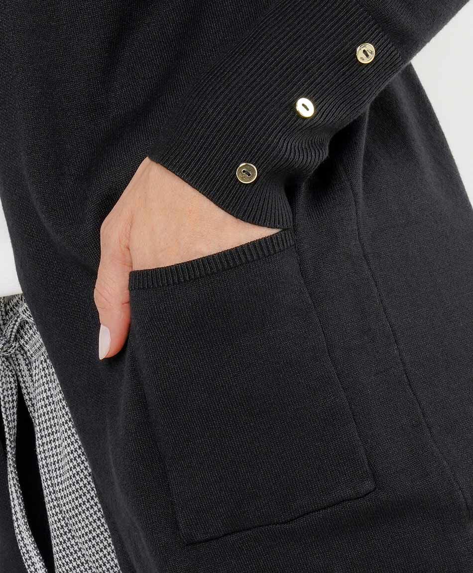 Cardigan mujer corte recto