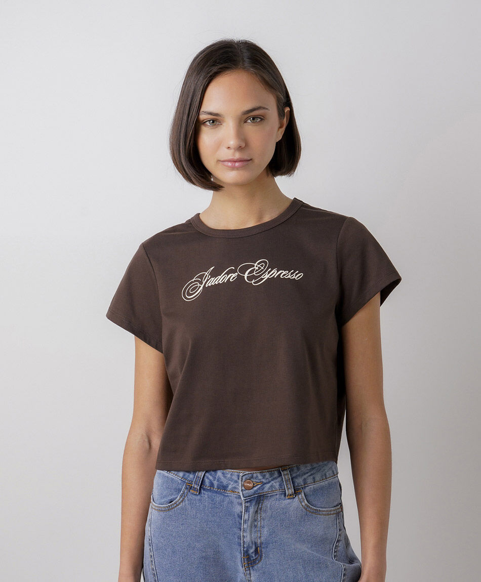 Polera mujer espresso