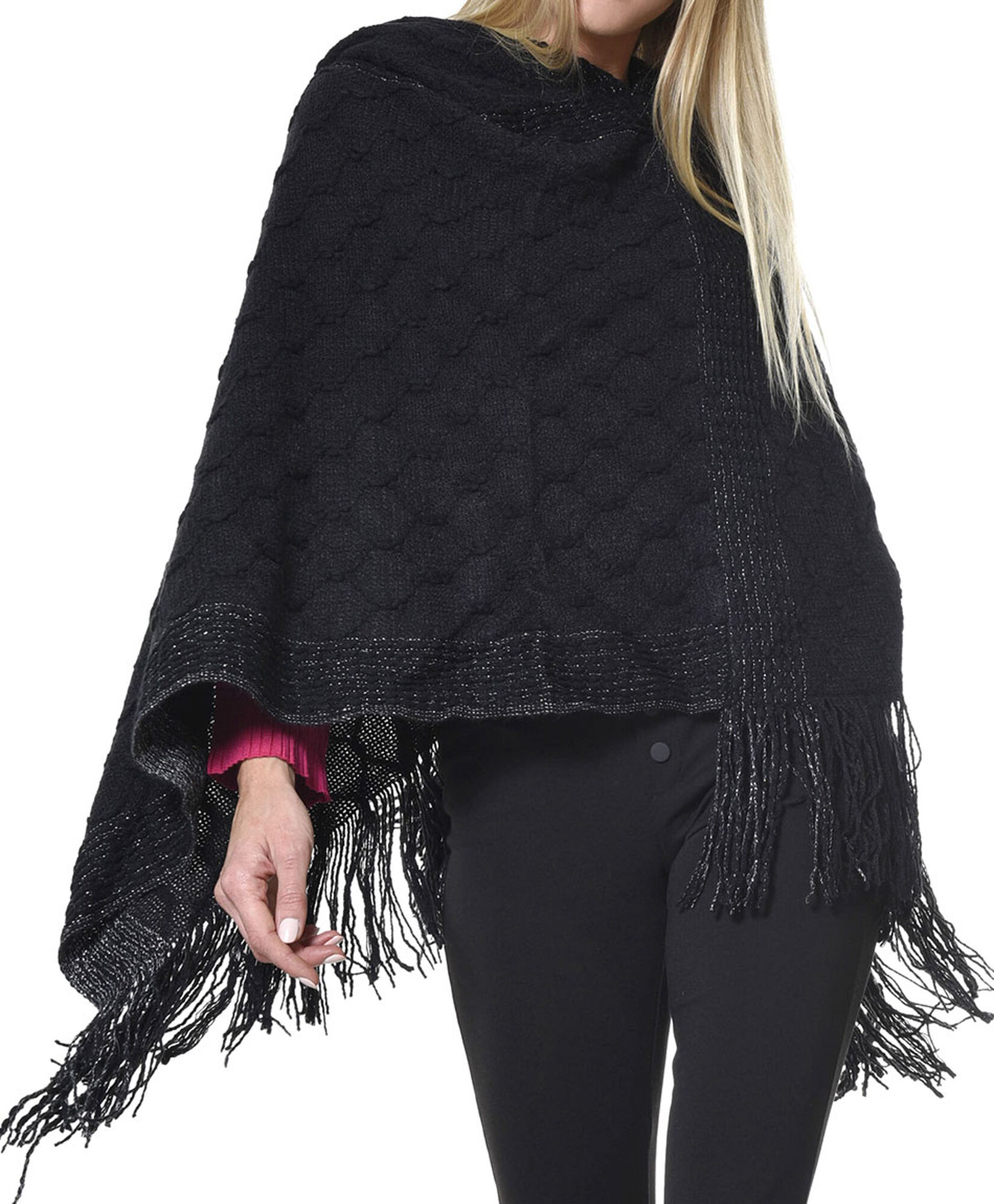 Poncho detalles brillos Poncho detalles brillos