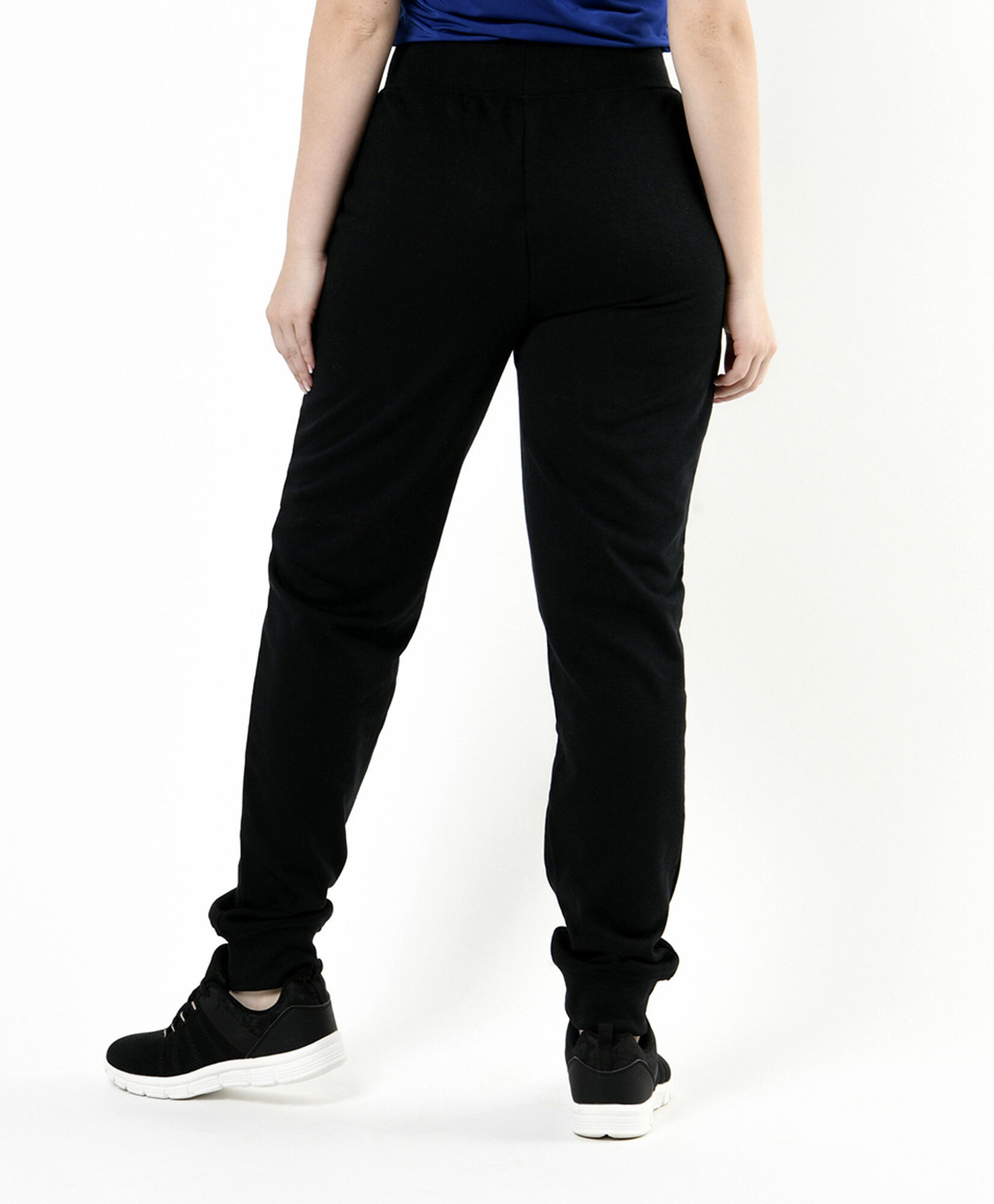 Pantalón de buzo mujer liso negro Pantalón de buzo mujer liso negro