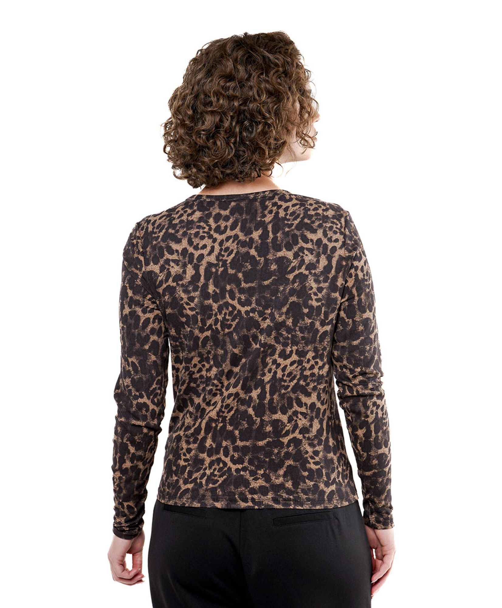 Polera mujer animal print leopardo Polera mujer animal print leopardo