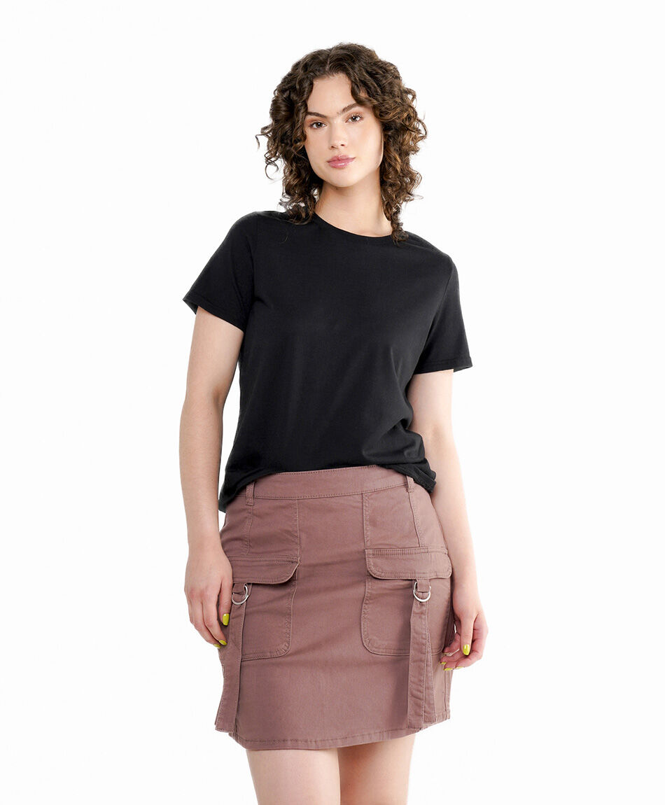 Mini falda mujer cargo