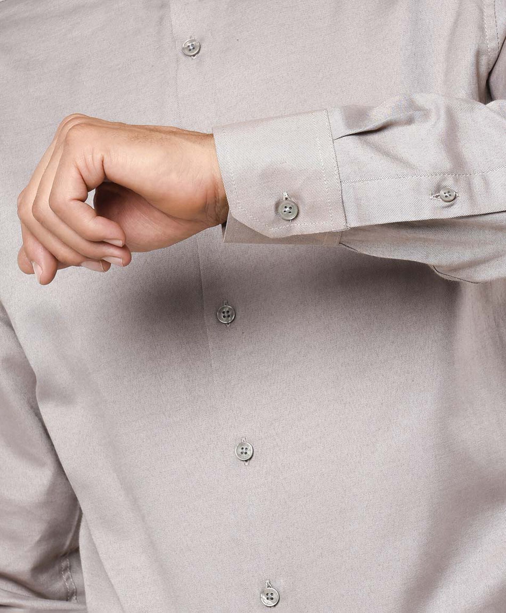 Camisa hombre lisa beige Camisa hombre lisa beige
