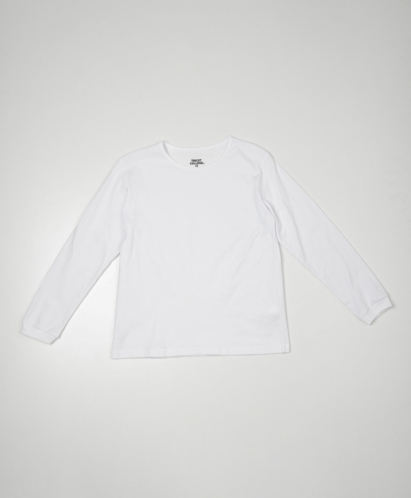 Camiseta escolar blanca lisa Camiseta escolar blanca lisa