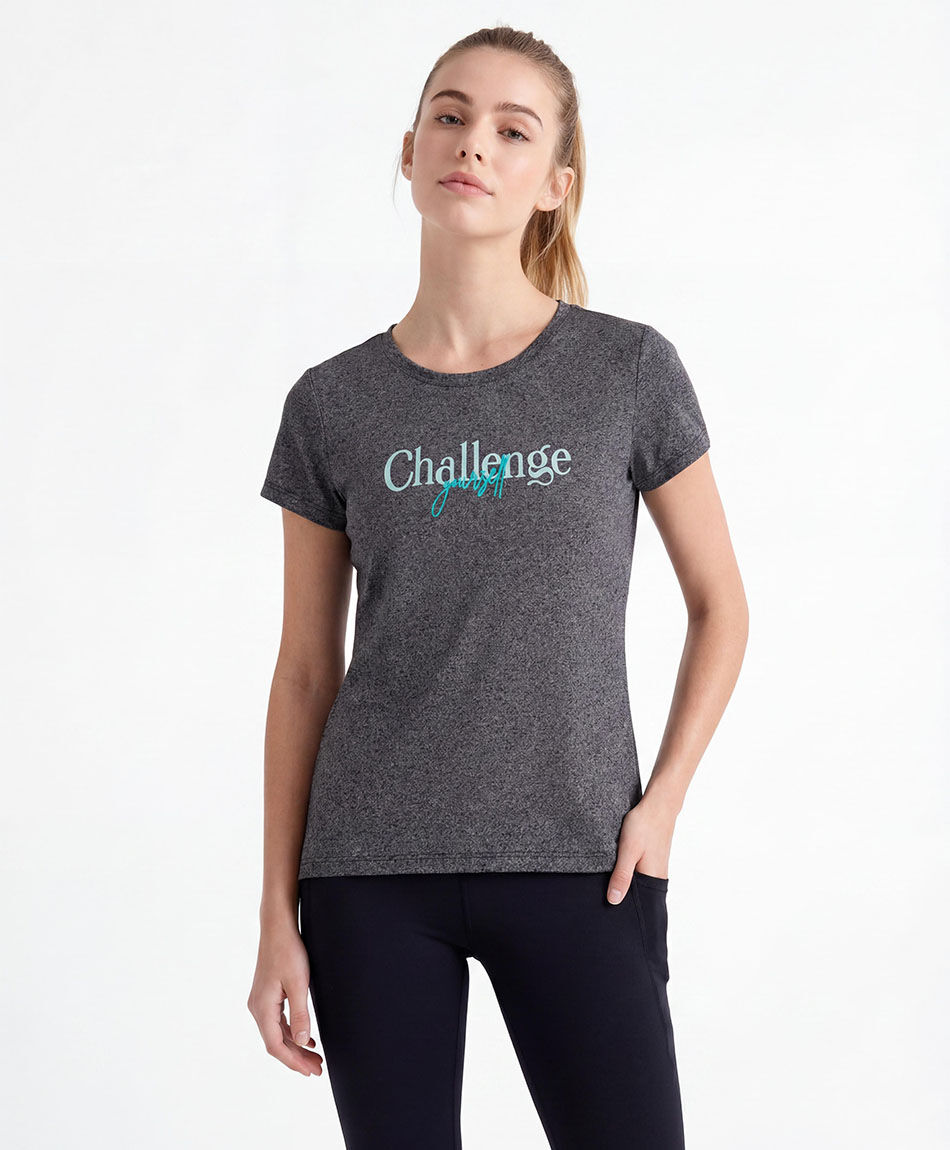 Polera deportiva mujer melange