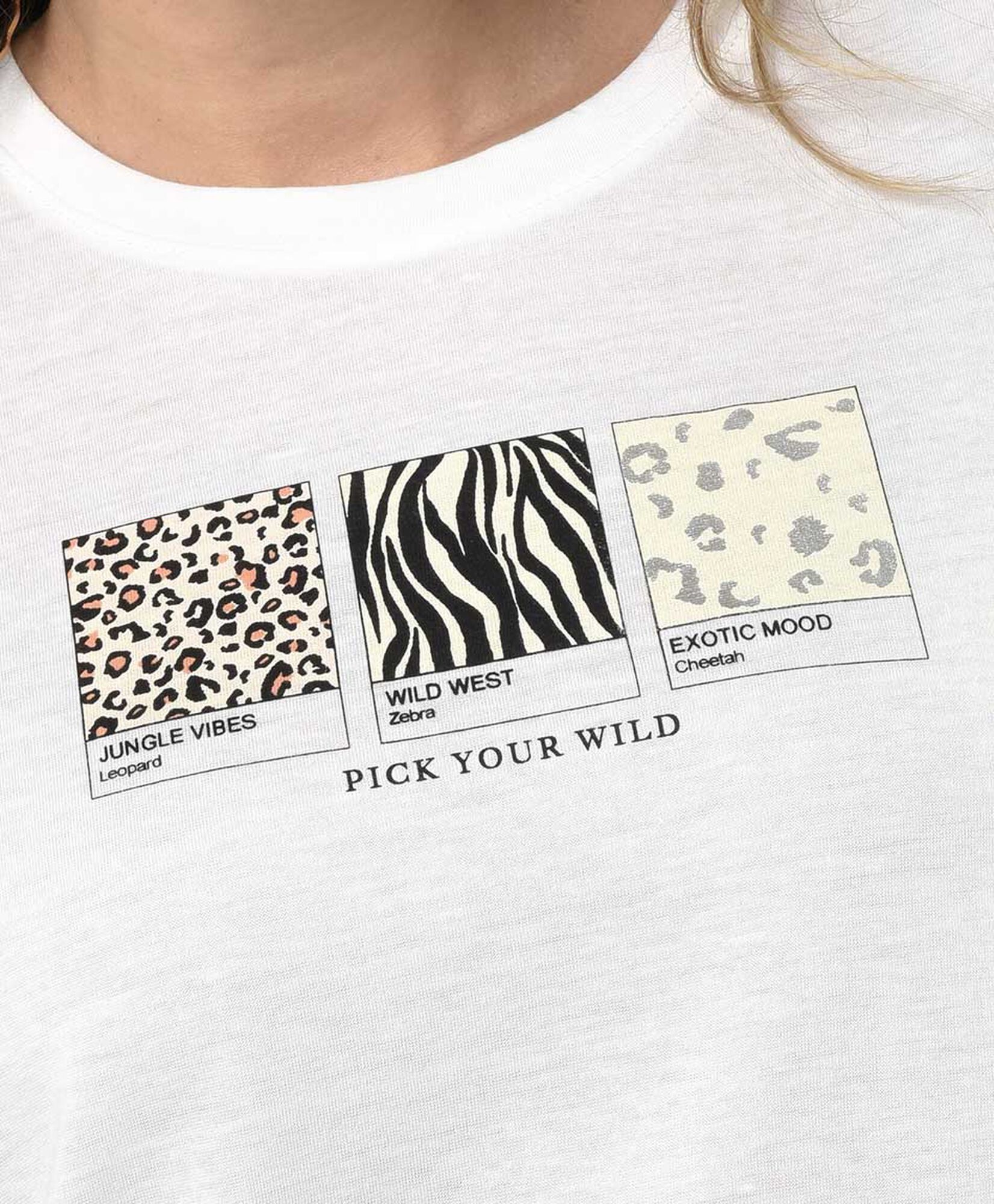 Polera mujer trilogía animal print Polera mujer trilogía animal print