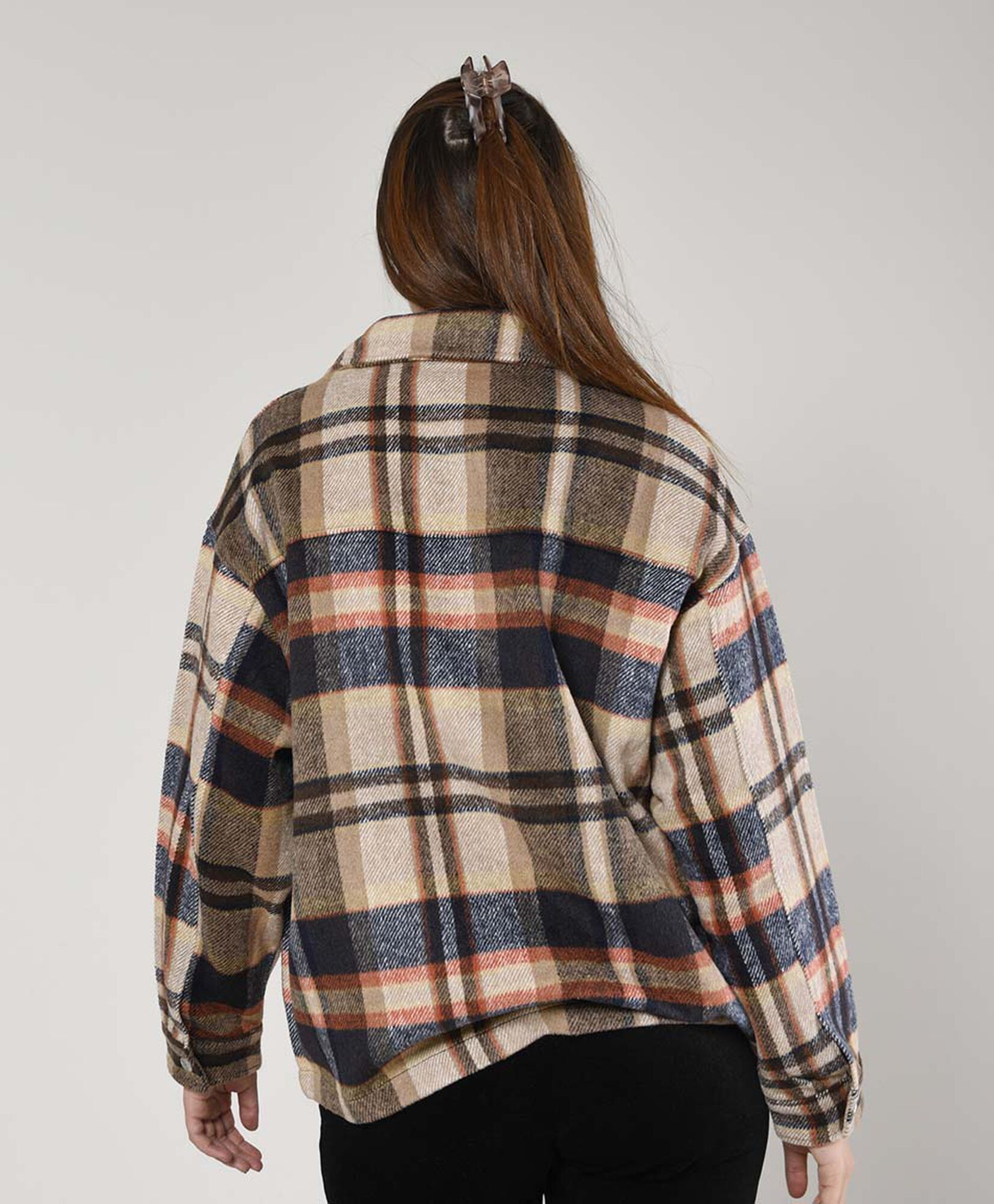 Chaqueta mujer leñadora escocés Chaqueta mujer leñadora escocés