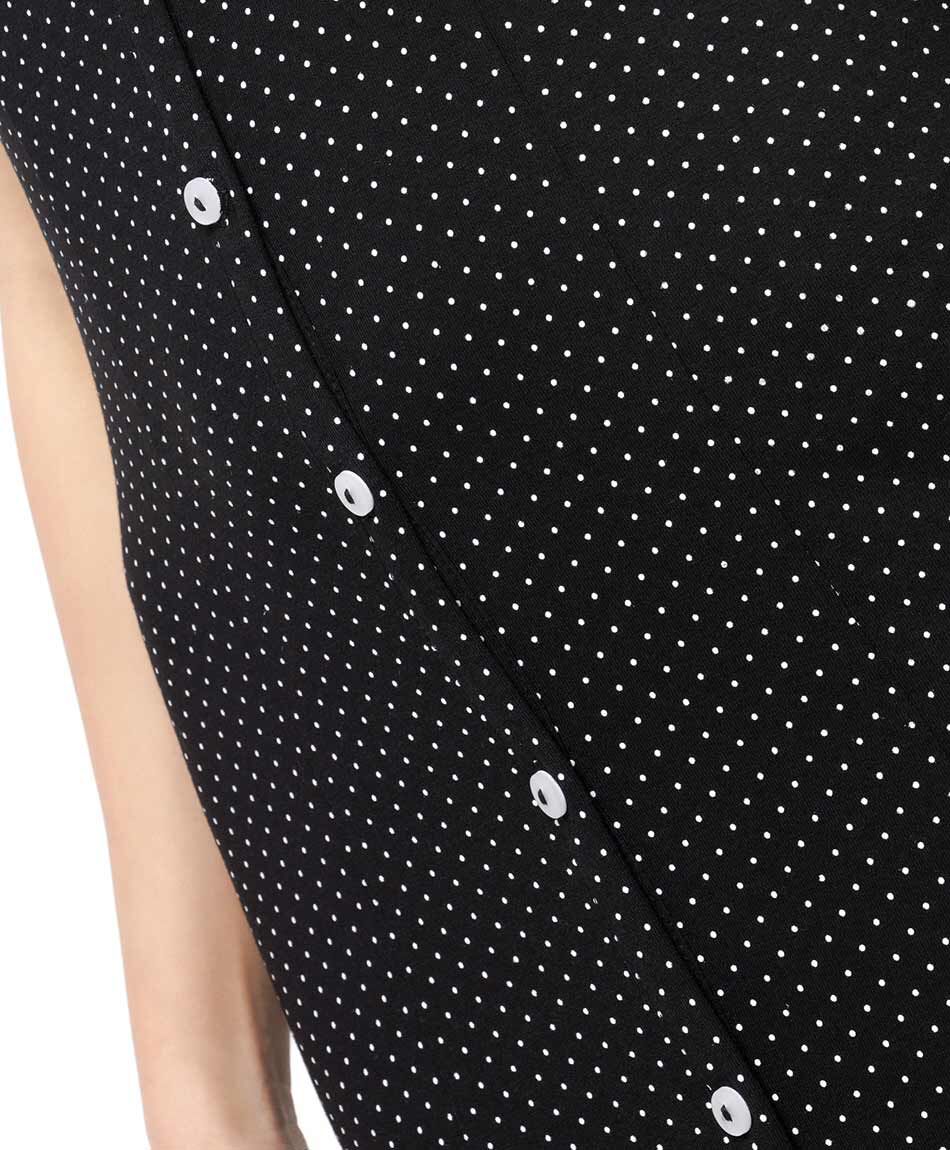 Vestido mujer puntos botones