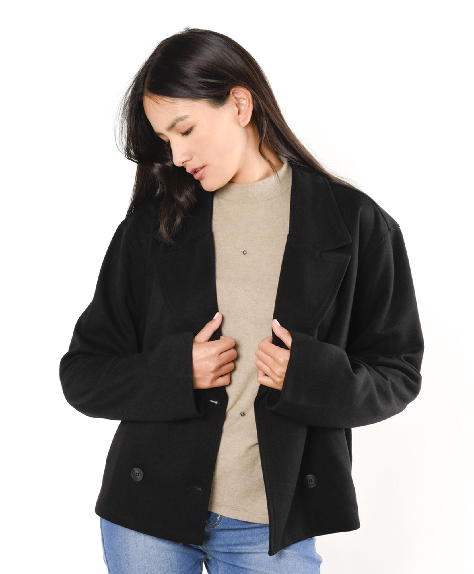 Chaqueta mujer cruzada botones Chaqueta mujer cruzada botones