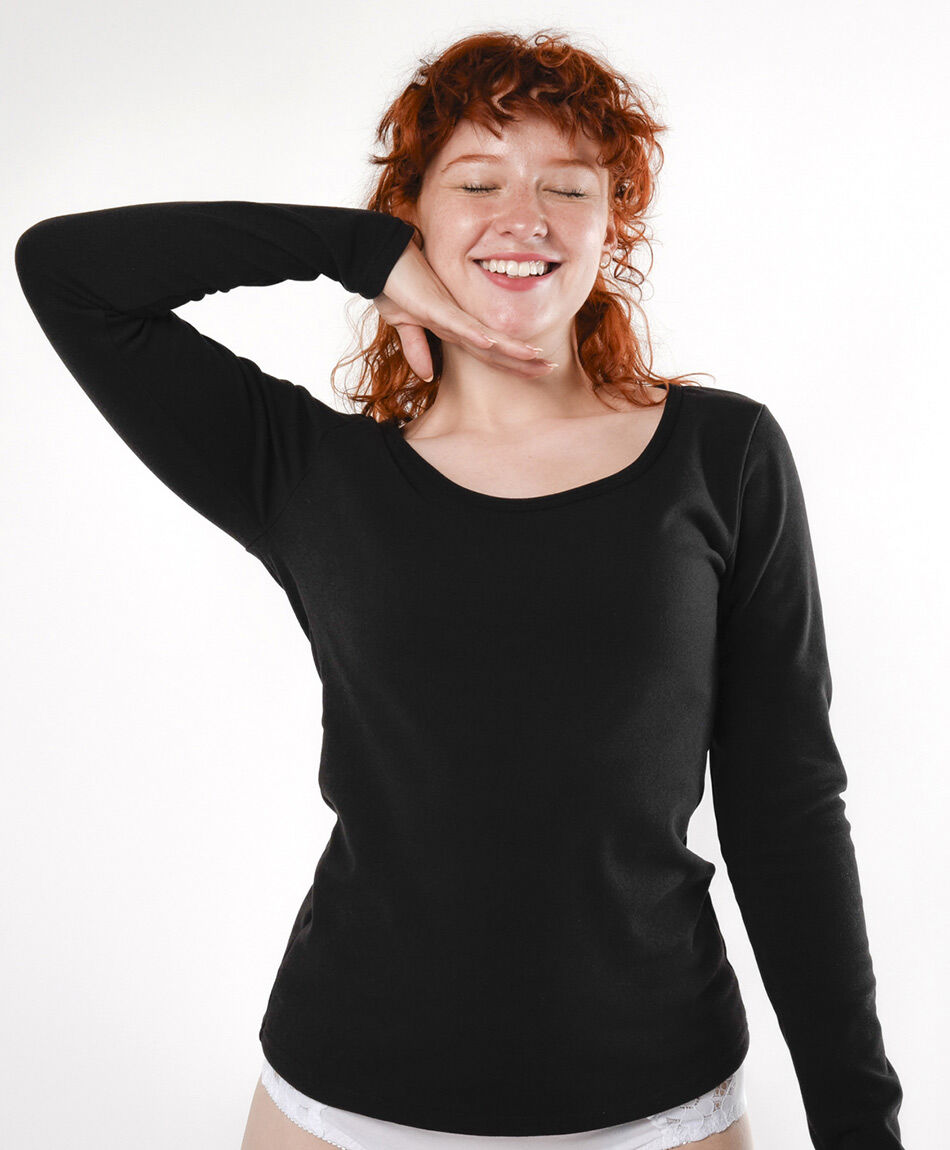 Camiseta mujer lisa extra warm