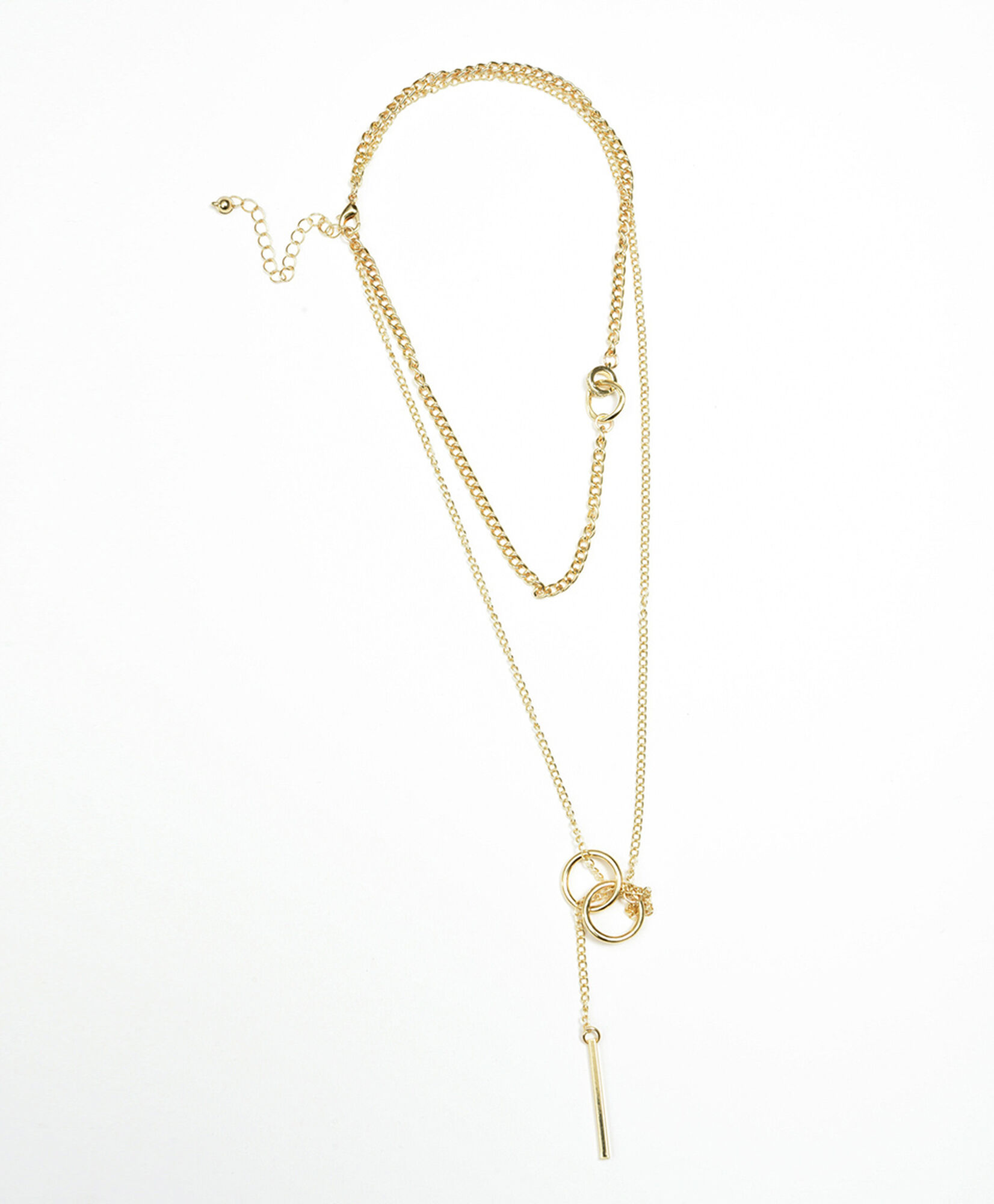 Collar mujer dorado doble Collar mujer dorado doble