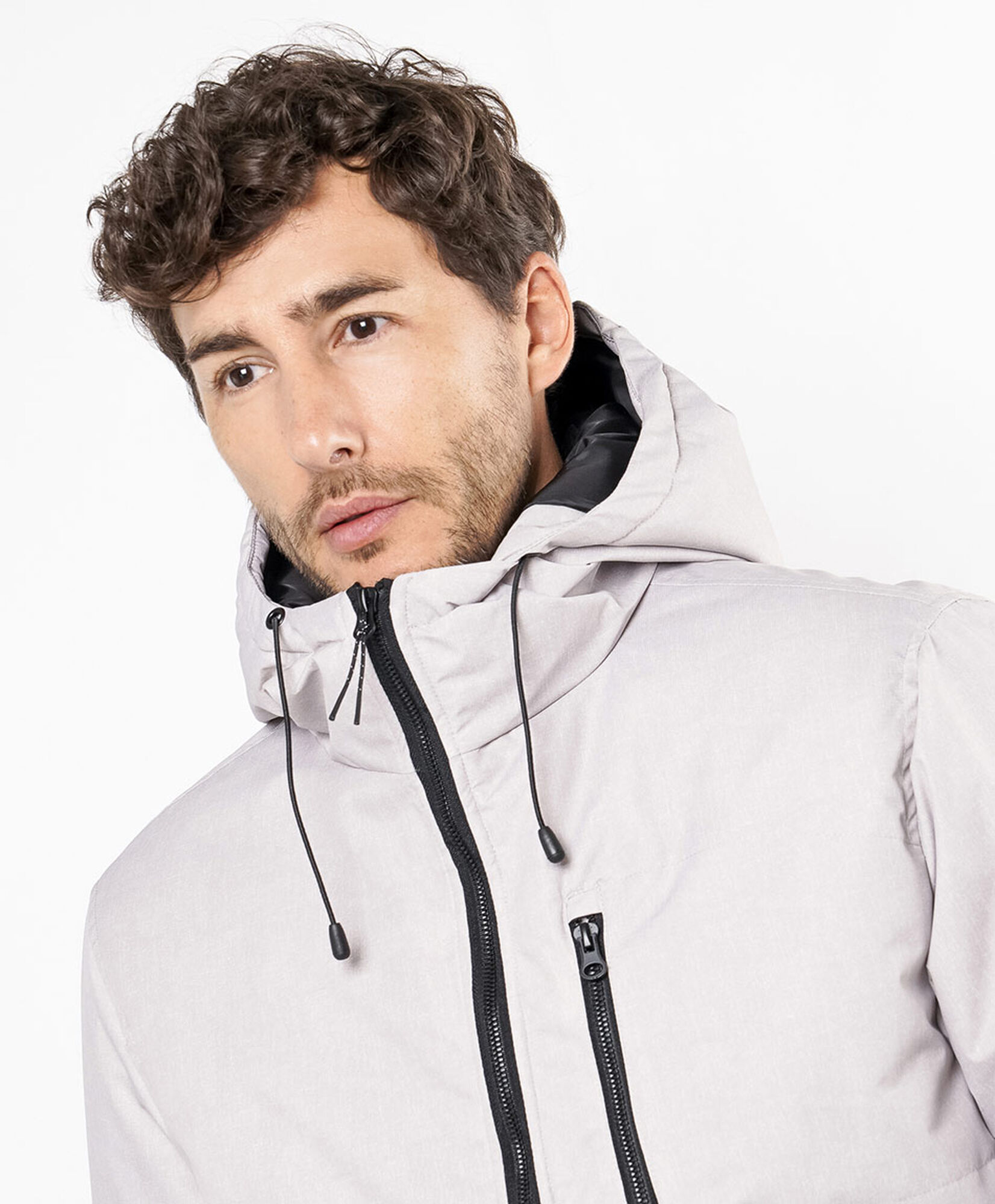 Parka hombre contraste Parka hombre contraste