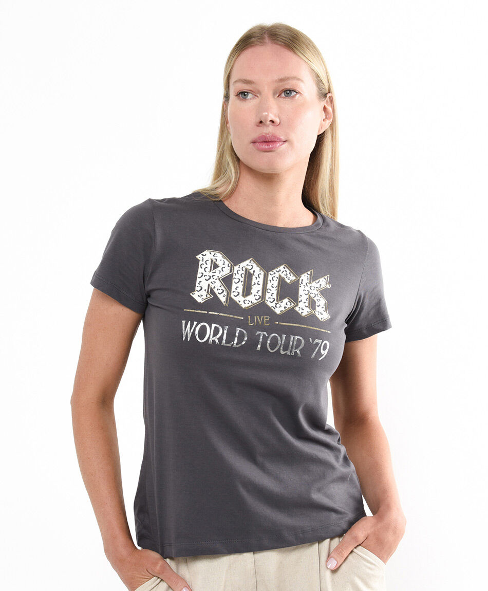 Polera mujer rock tour vibes