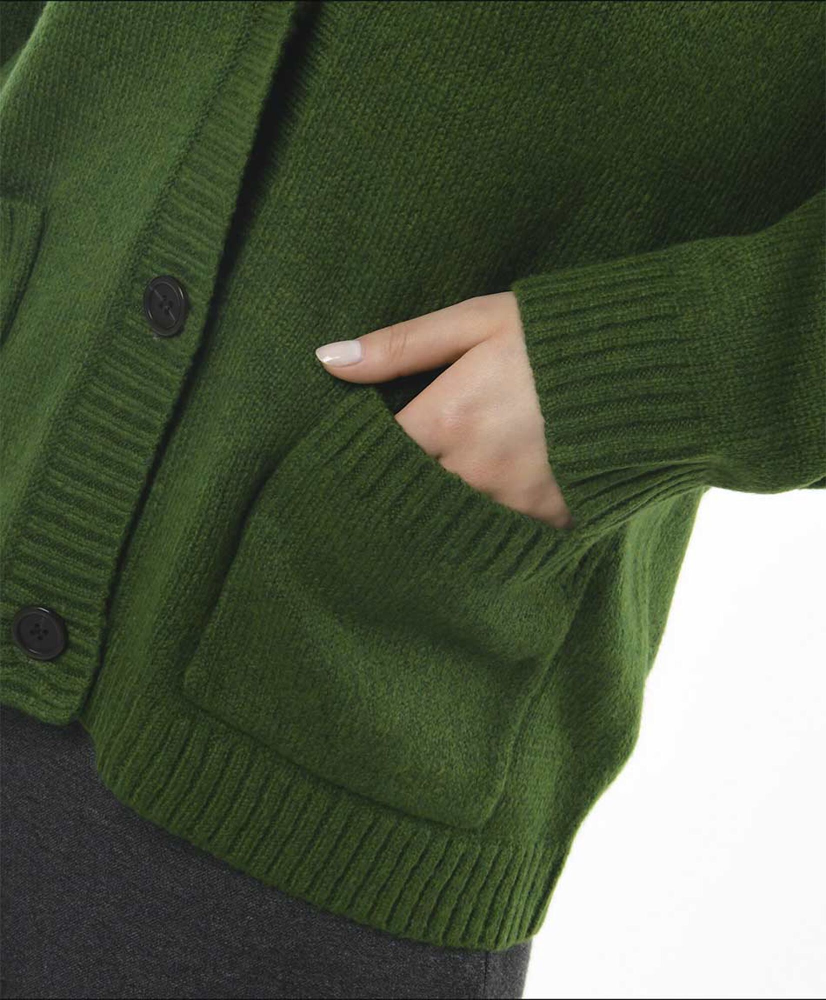 Cardigan mujer bolsillos verde Cardigan mujer bolsillos verde
