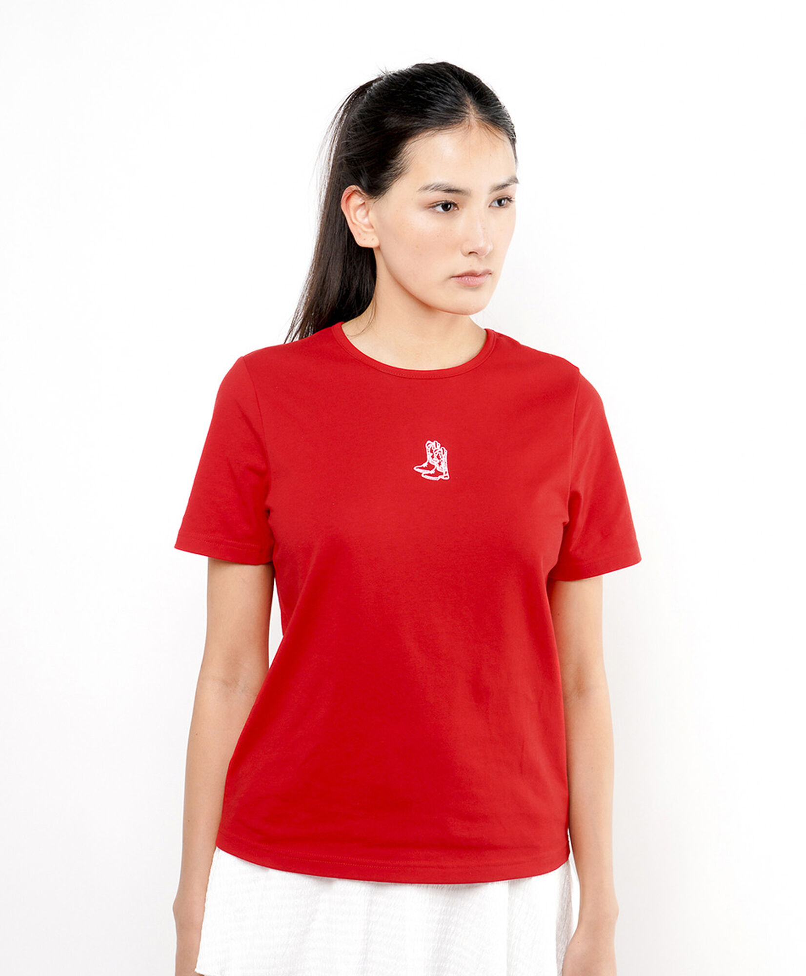 Polera mujer botas bordadas Polera mujer botas bordadas